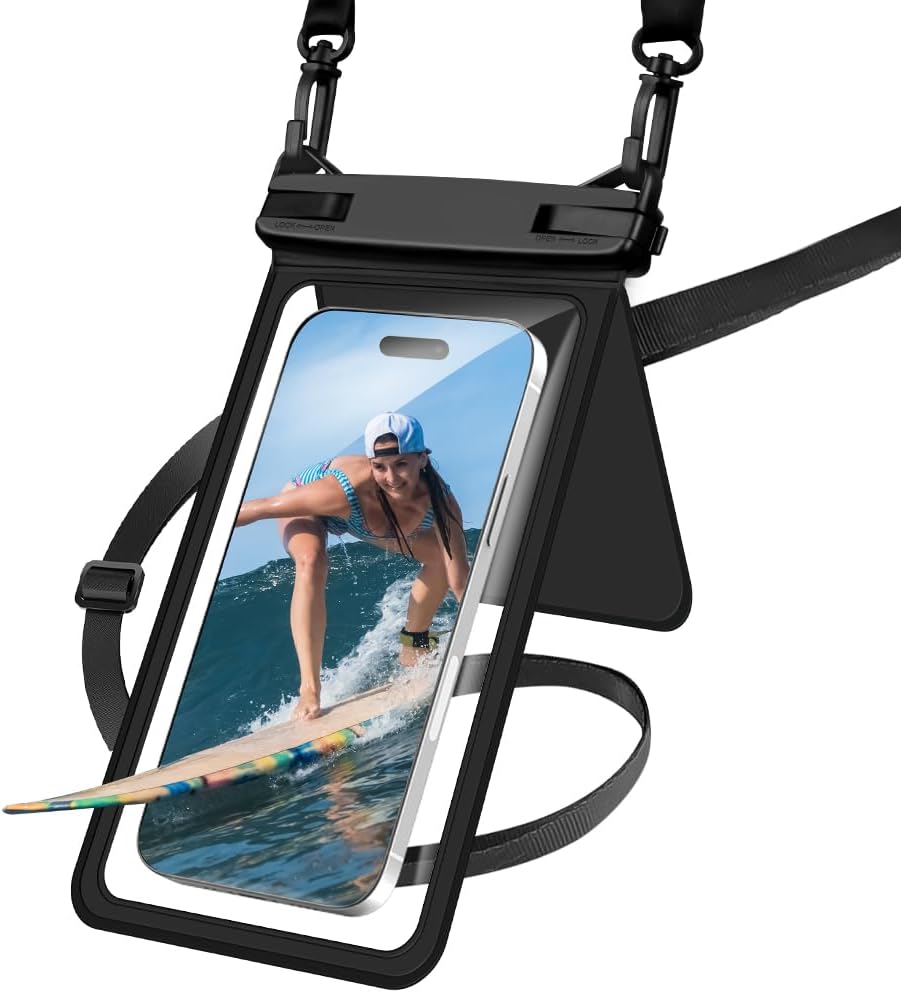 Detalle de OFFCUP V9-1-SD-SJFSD-FBA Waterproof Phone Pouch, Double Pocket, IPX8
