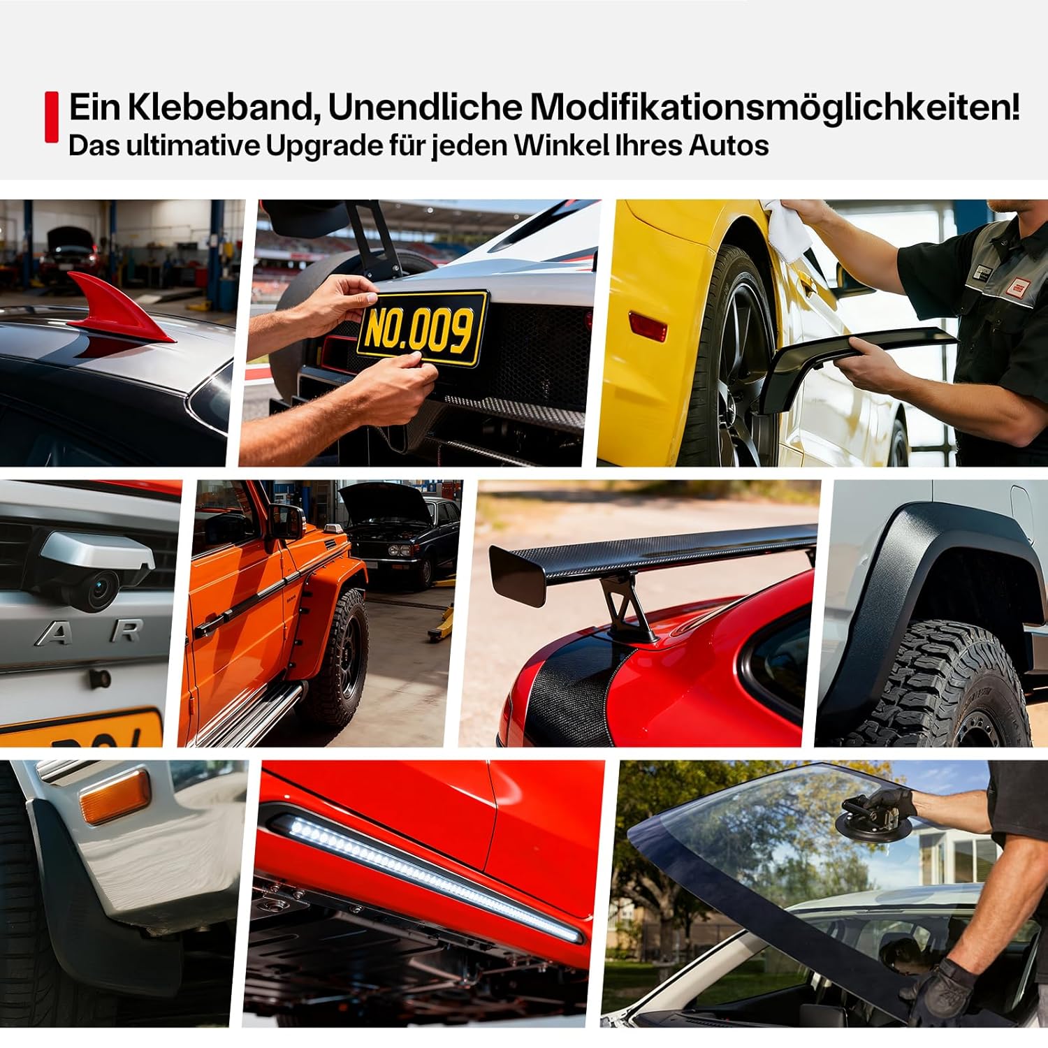 Thumbnail 6 de Doppelseitiges Klebeband Extra Stark mit Schaumstoffband – wasserfest & hochtemperaturbeständig, schwarz (15.4 ft × 0.59 in)