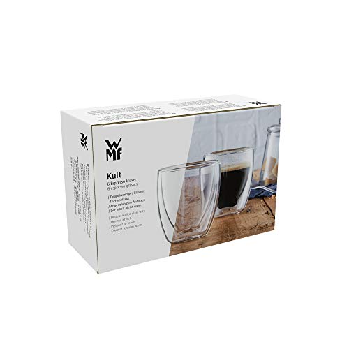 Thumbnail 7 de WMF Kult Juego 6 tazas espresso 80 ml vidrio de doble pared