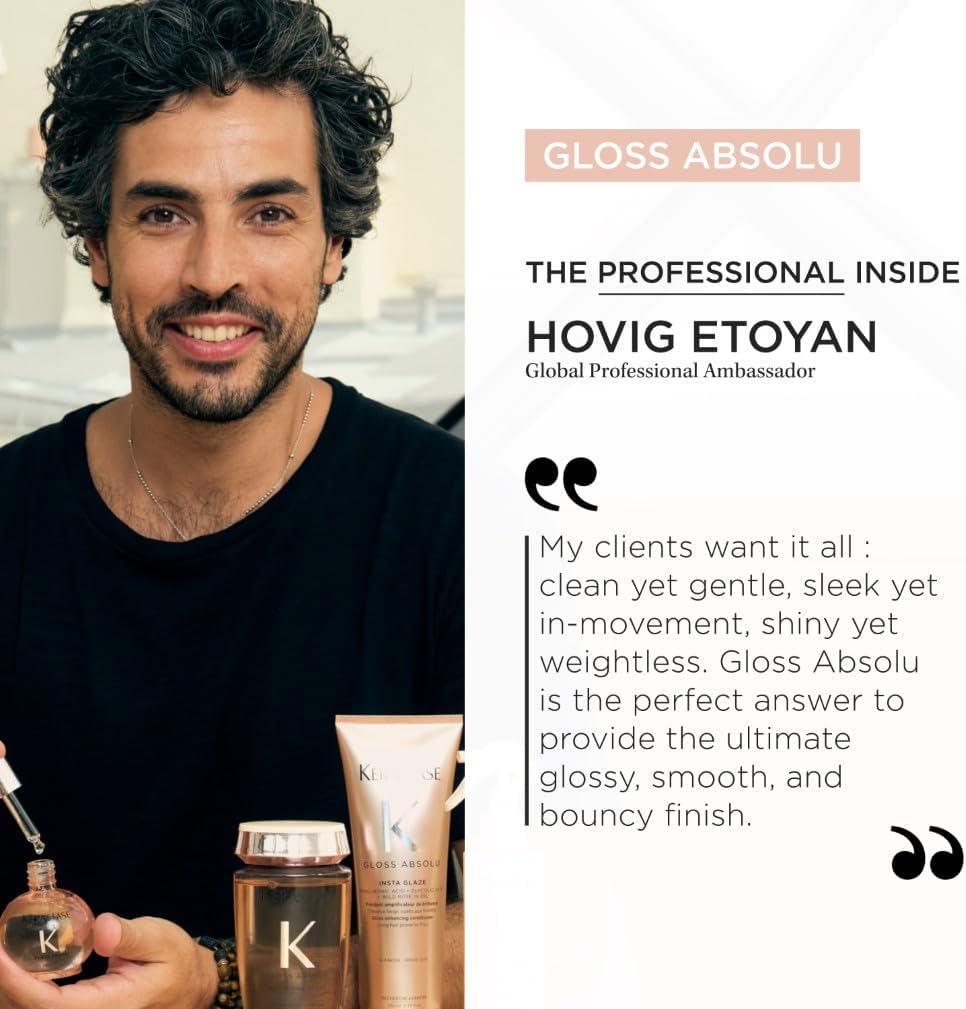 Thumbnail 5 de Kérastase Gloss Absolu Hair Gloss Oil Glaze Drops (Wild Rose) 45ml