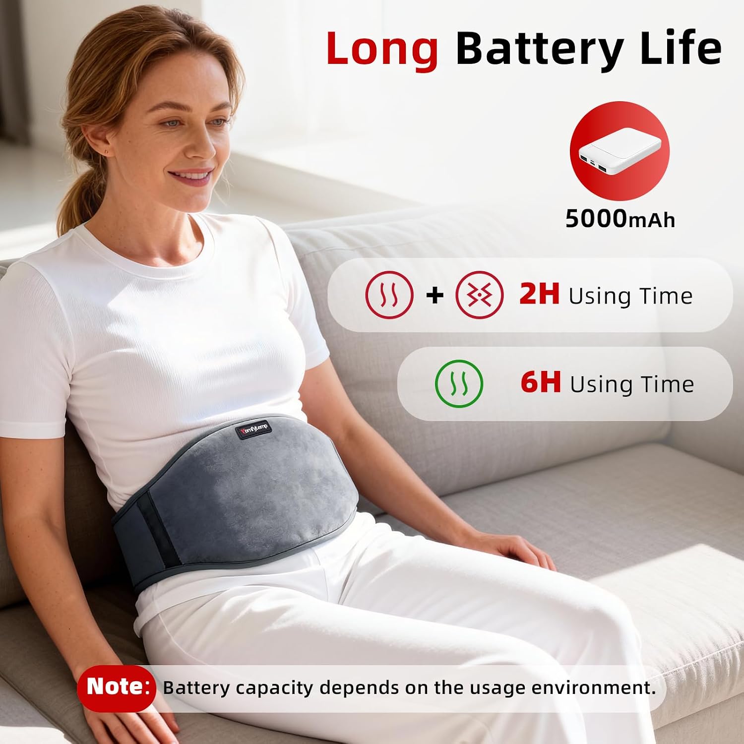 Thumbnail 2 de Comfytemp Cordless Heat Pad for Back Comfort – Portable Heated Waist Belt