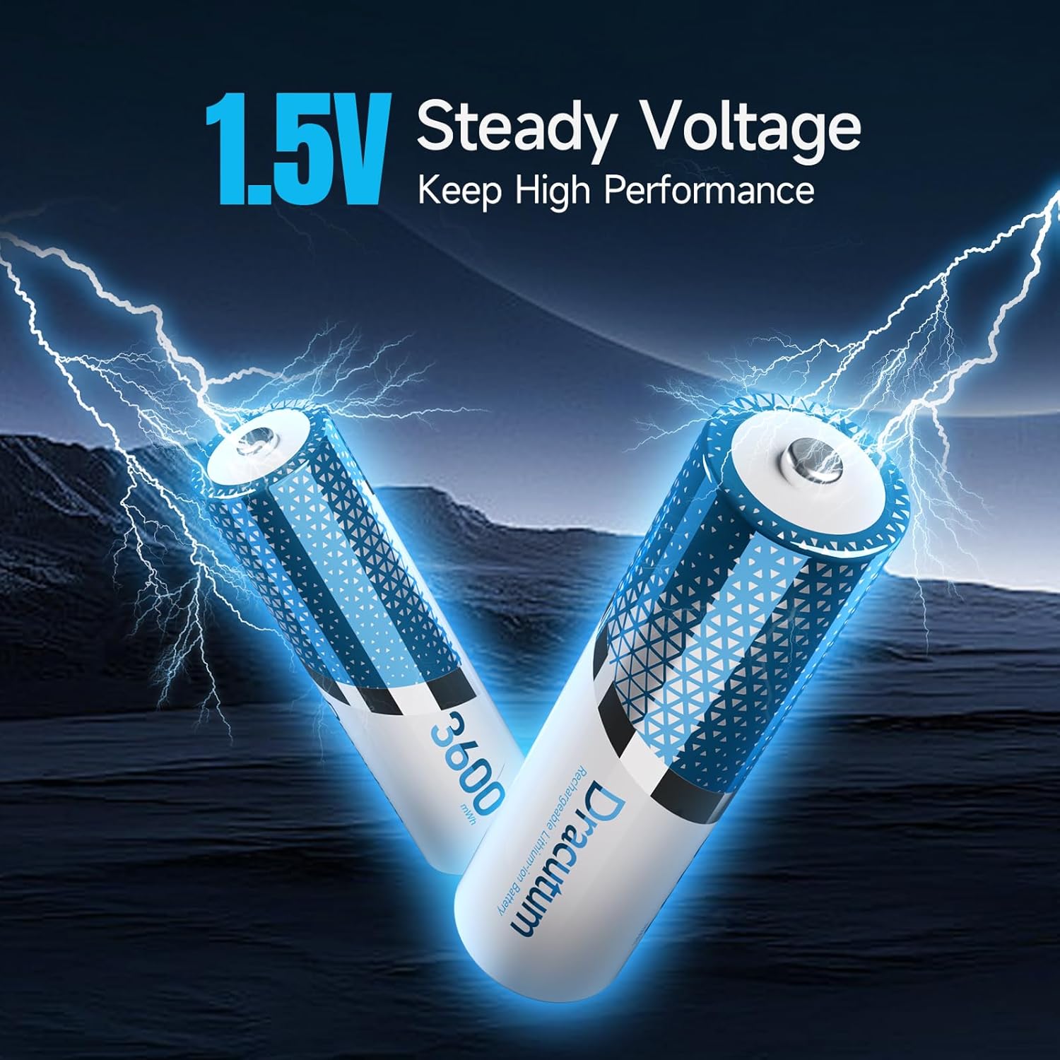 Thumbnail 3 de 3600mWh AA Rechargeable Batteries: 1.5V Li‑ion AA for Blink Outdoor Camera (8 Pack)