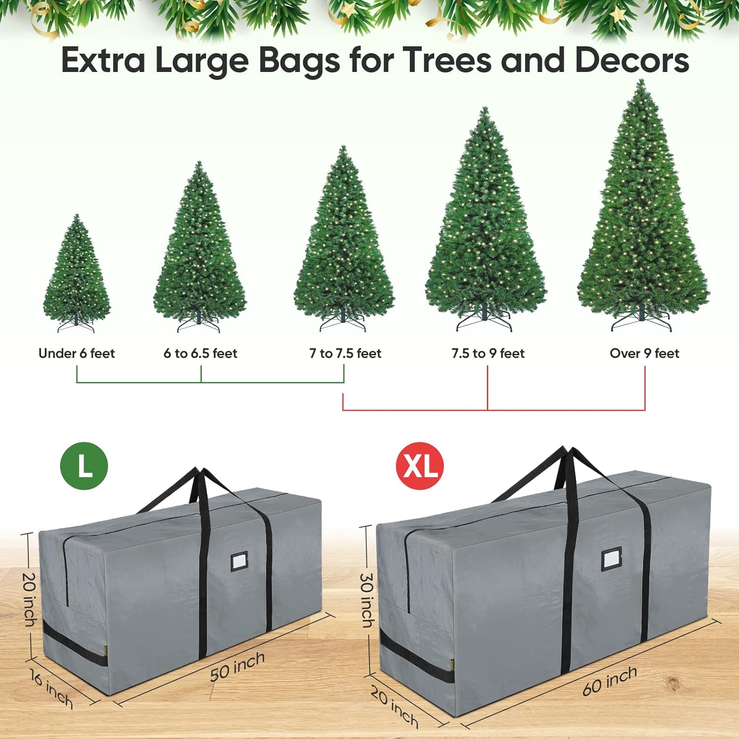 Thumbnail 1 de BALEINE Christmas Tree Storage Bag 7.5 ft ⏳