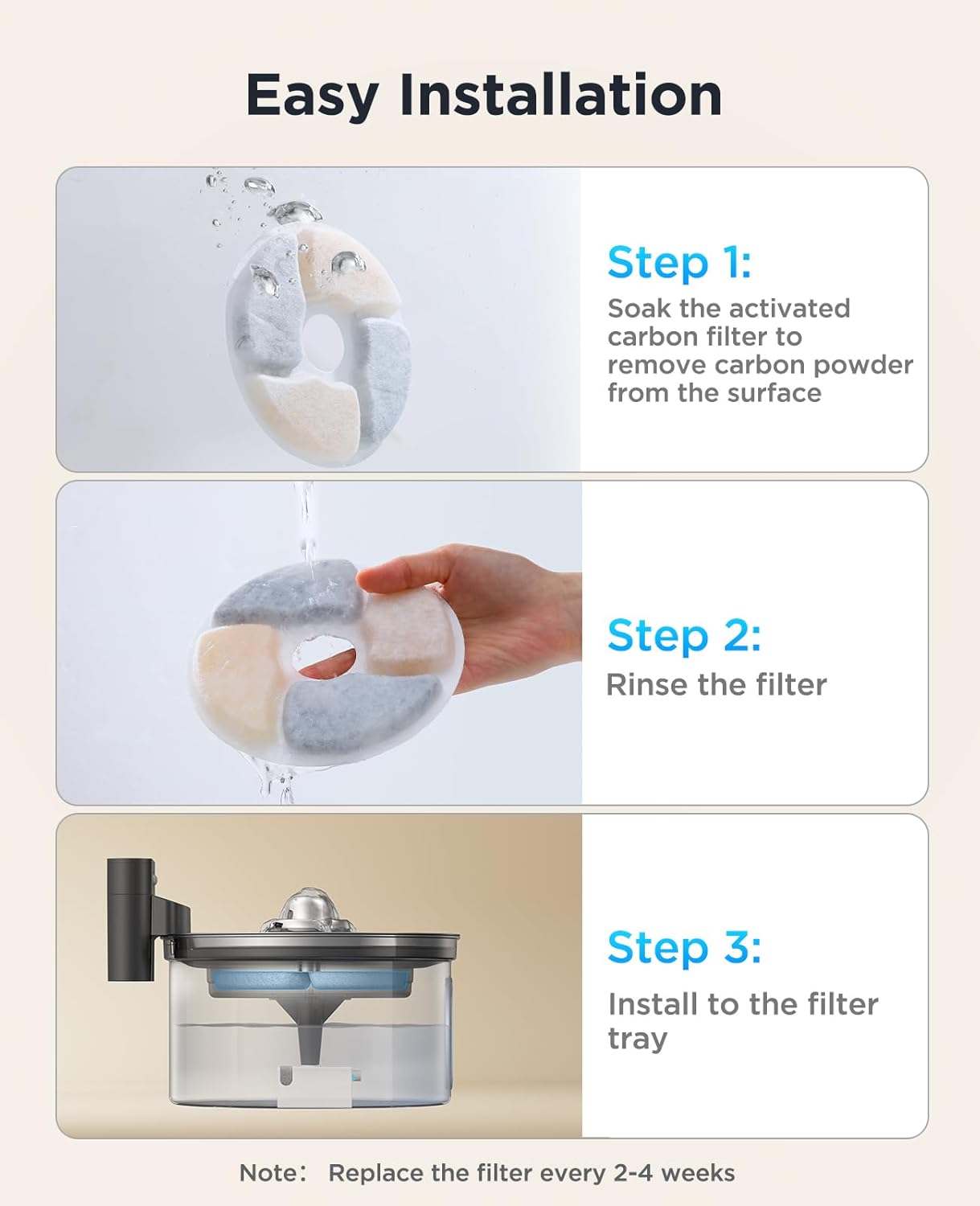 Thumbnail 4 de 6 Pack Filter for Cat Water Fountain 3.5L 🐱