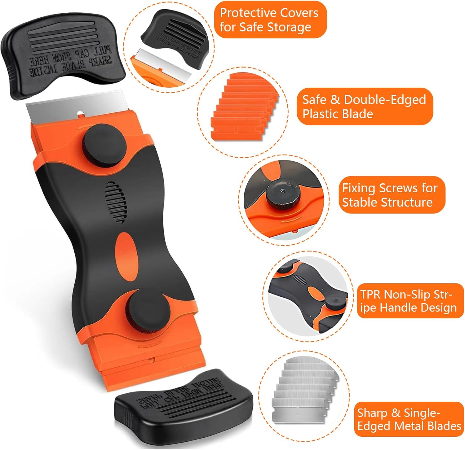 Thumbnail 3 de AMSGANK Razor Scraper Set, 4-Piece