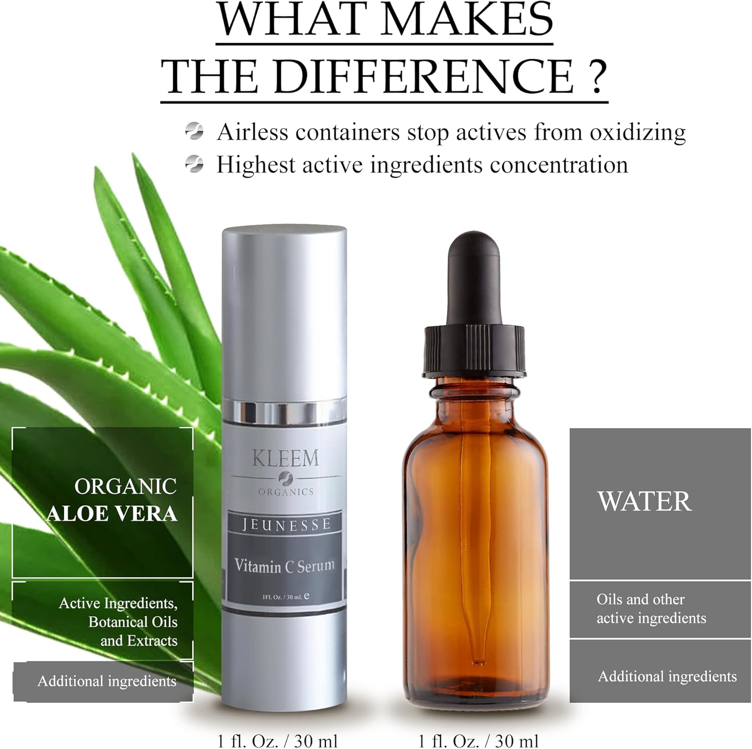 Thumbnail 5 de KLEEM ORGANICS Sérum Visage Vitamine C 20% + Acide Hyaluronique et Vitamine E, anti-âge, 30 ml