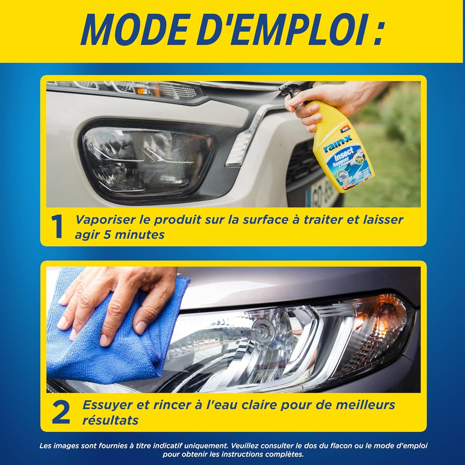 Thumbnail 3 de Rain-X Anti-Insectes et Protecteur Voiture – Nettoyant 500 ml pour insectes et fiente d'oiseaux avec protection hydrophobe