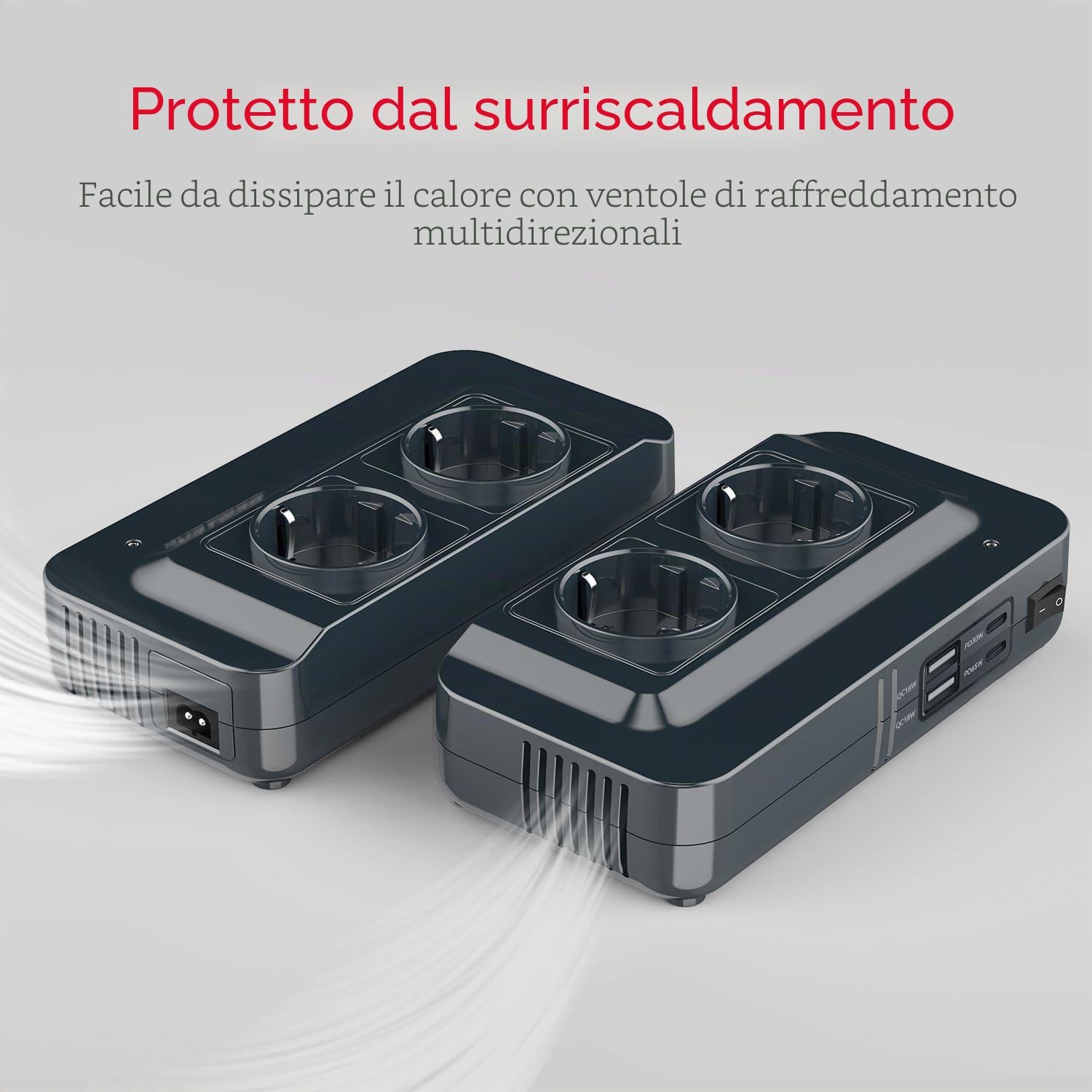 Thumbnail 5 de BESTEK convertitore 12V→230V da 200 W per auto, camper e barca con 4 USB e 2 prese EU
