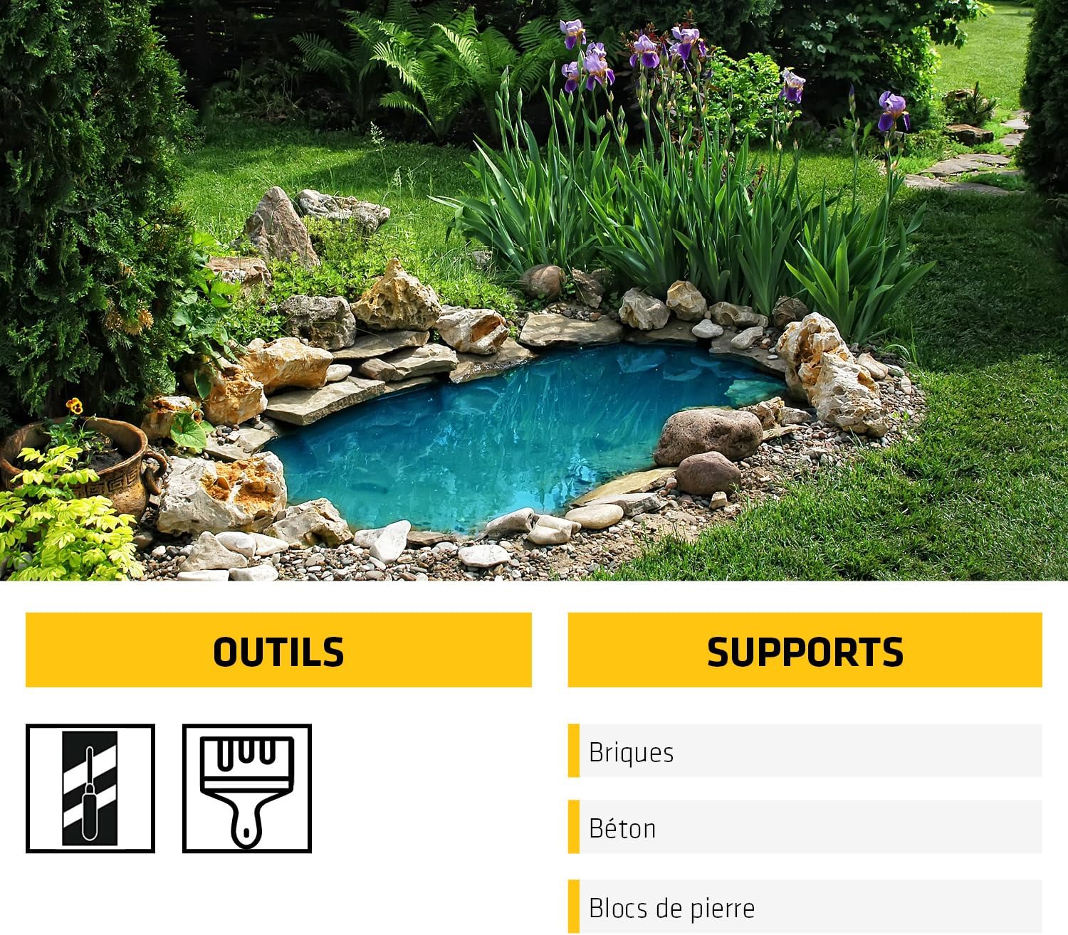 Detalle de Sika Monotop 109 Waterproofing – Mortier imperméabilisant gris 5 kg pour caves et locaux enterrés