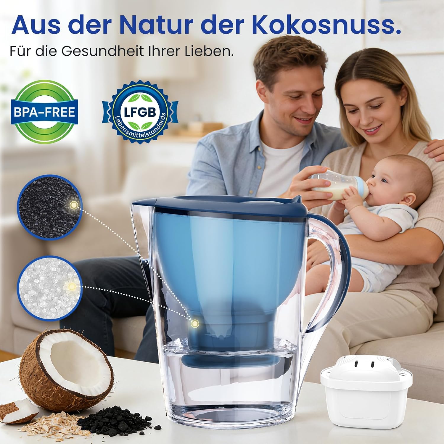 Thumbnail 4 de Wasserfilter Kartusche für BRITA – 12er-Pack: Kompakte Lösung für sauberes Wasser und Schutz der Geräte