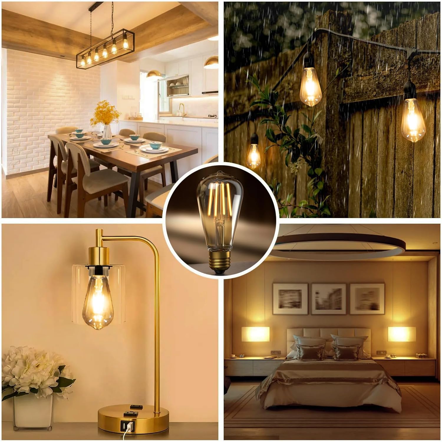 Detalle 1 de EYLM ST64 E27 4W Bombilla LED vintage