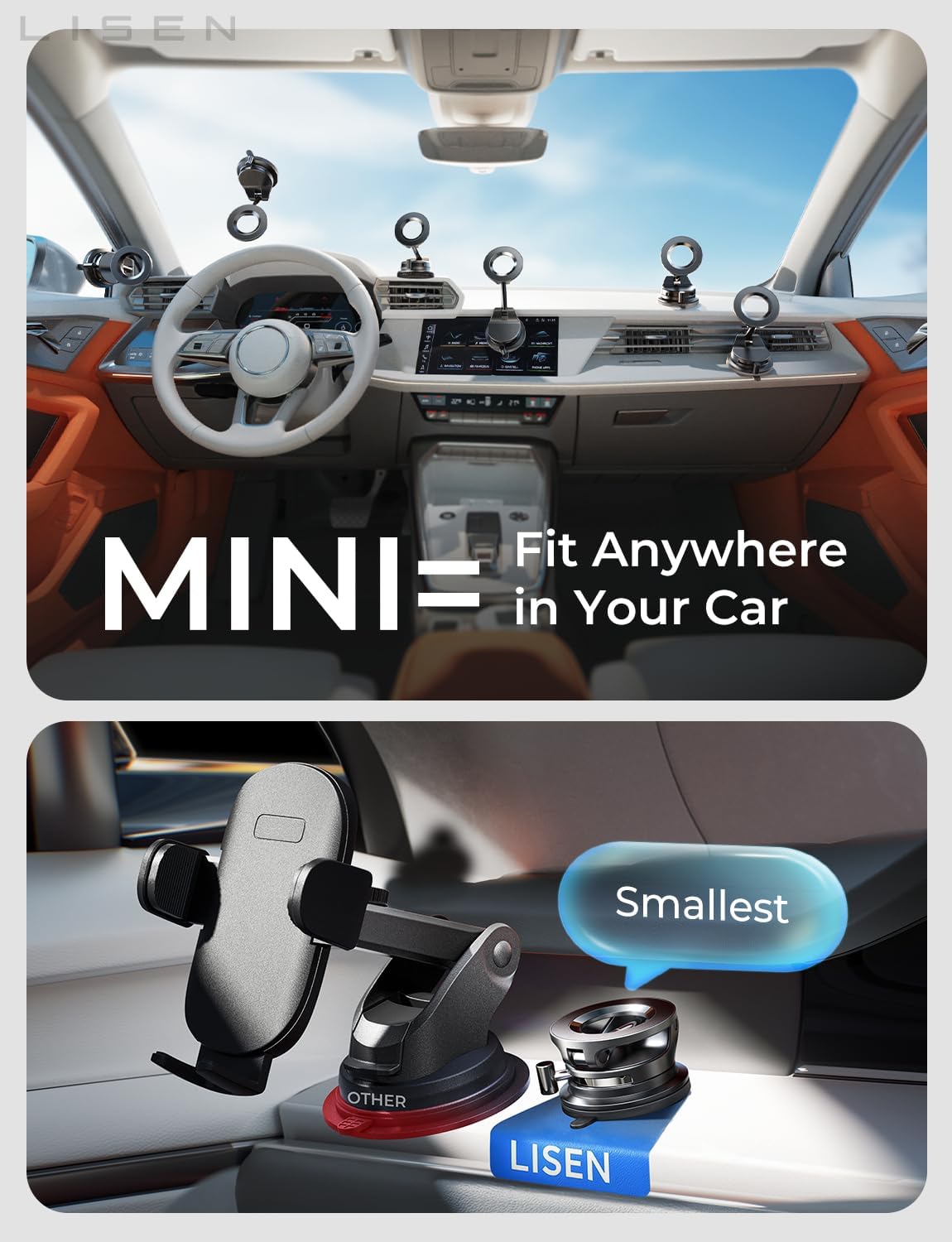Thumbnail 4 de LISEN Magsafe Car Mount for iPhone 17 Pro Max