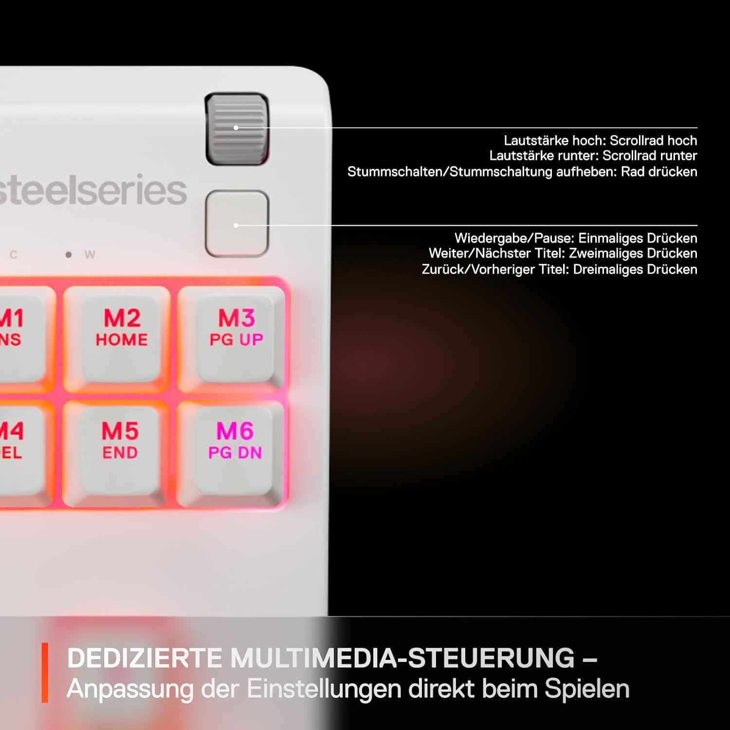 Thumbnail 5 de SteelSeries Apex 3 TKL White RGB