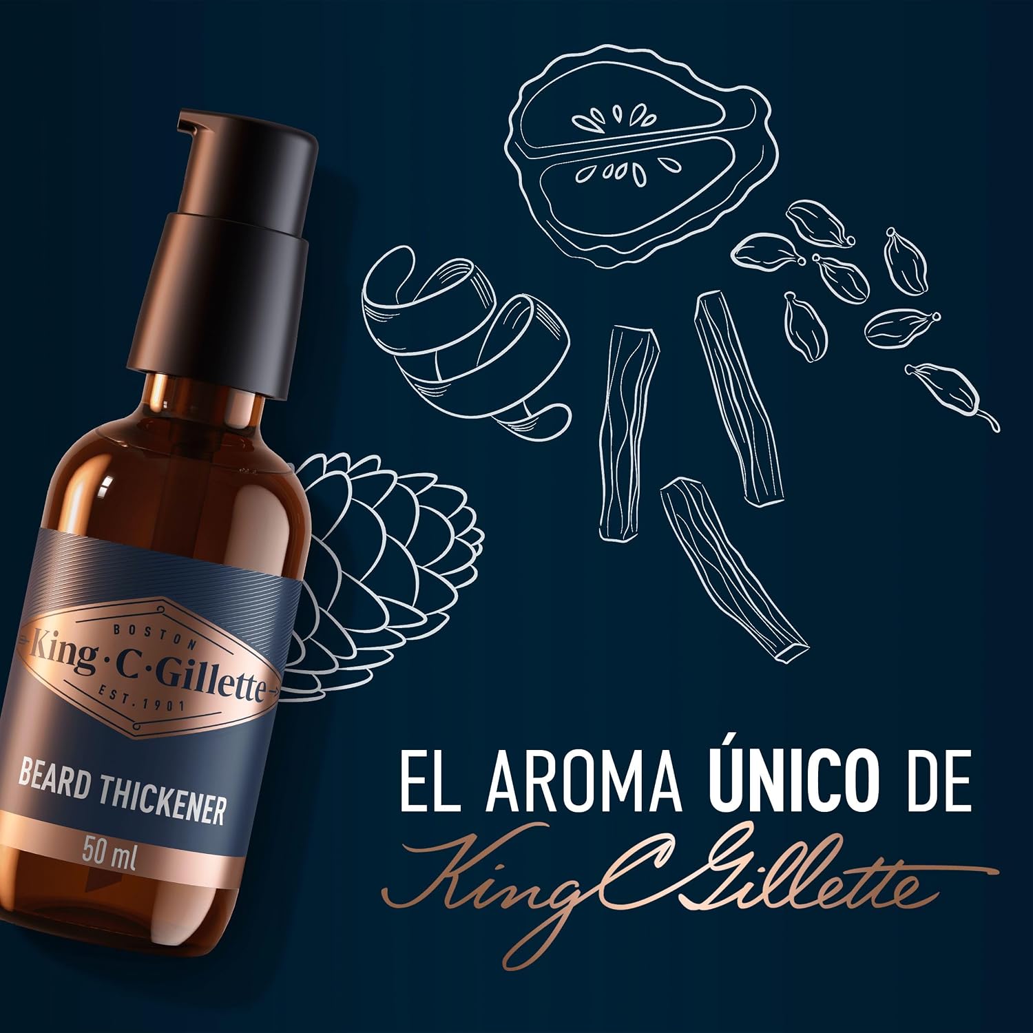Detalle 2 de King C. Gillette Espesante de Barba 50 ml