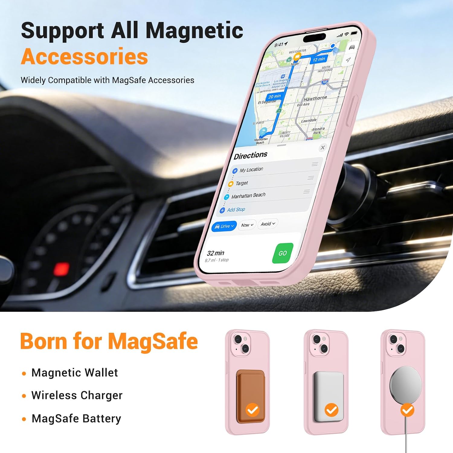 Thumbnail 2 de vnnink iPhone 14 Plus Case Magnetic 4-Airbags