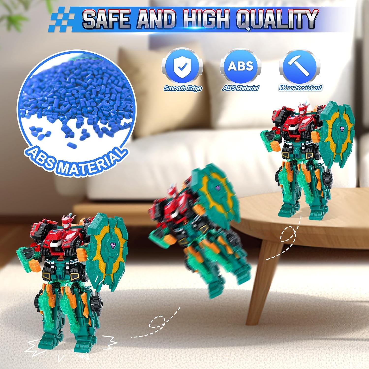 Thumbnail 4 de Quantum Heroes DINOSTER robot transformable 11,02 pouces 🤖
