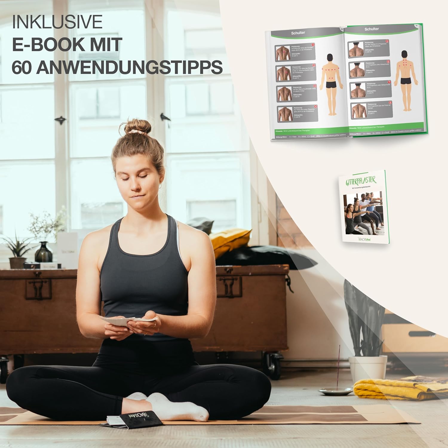 Detalle 2 de Gittertape Premium-Set 140 Stk – 3 Größen (Typ A, B, C) mit gratis E-Book 60 Anwendungsbeispielen