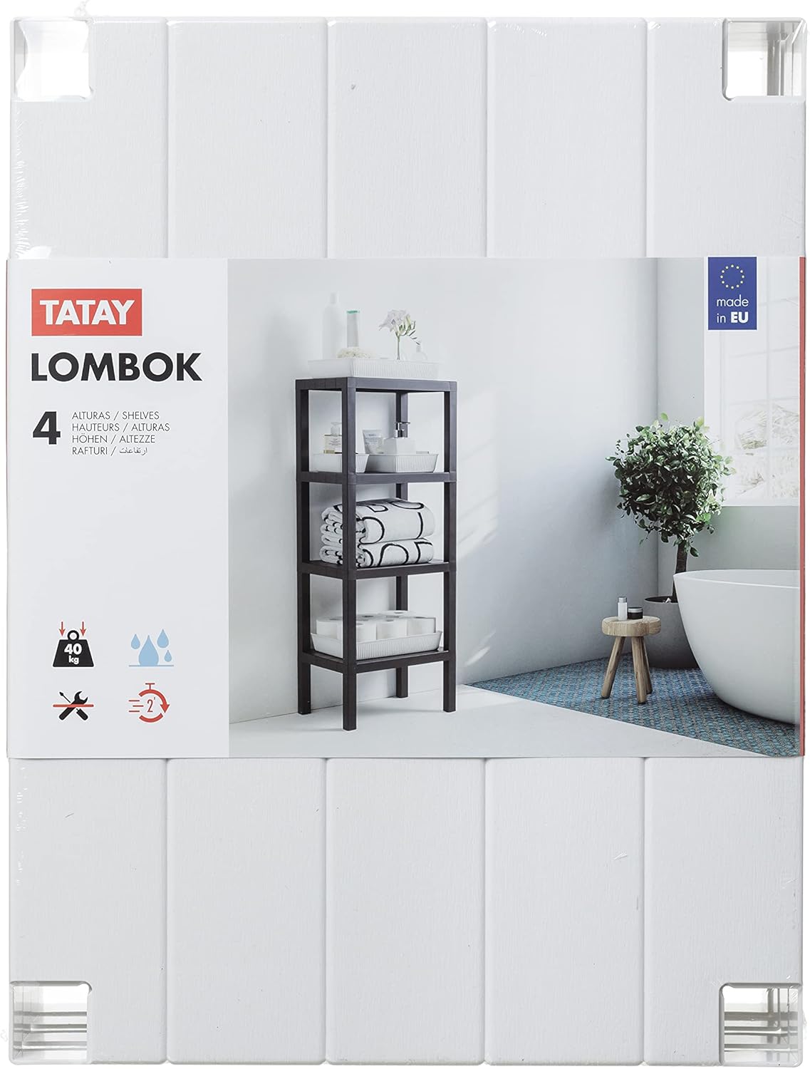 Thumbnail 3 de Tatay Lombok Estantería Baño 4 Alturas Blanco