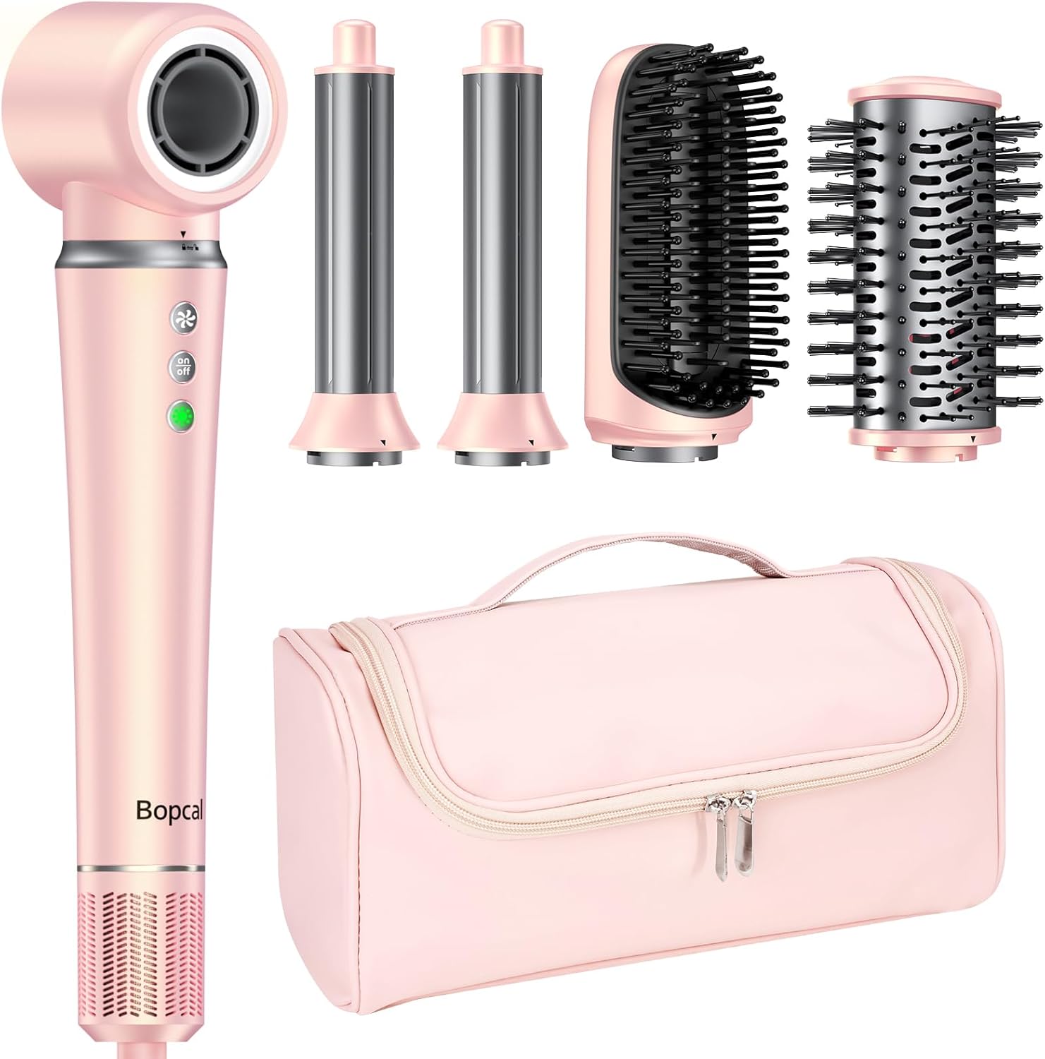 Bopcal 5 in 1 Airstyler – Multifunktionaler Hairstyler-Set mit 160000 U/Min und Coanda-Effekt