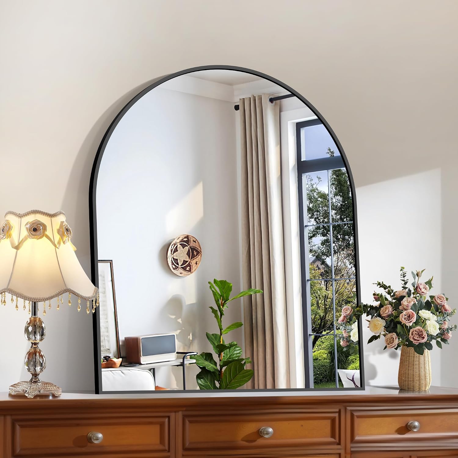 Detalle de CIRCUMI Arched Wall Mirror 30x36 🪞