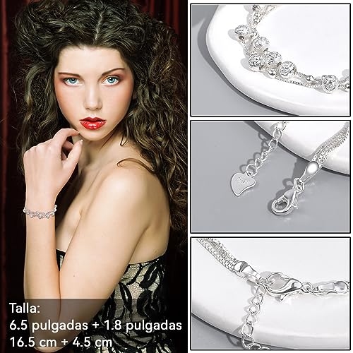 Thumbnail 3 de YELUWA Pulsera 3 En 1 de Plata 925 – Regalo Original para Mujer