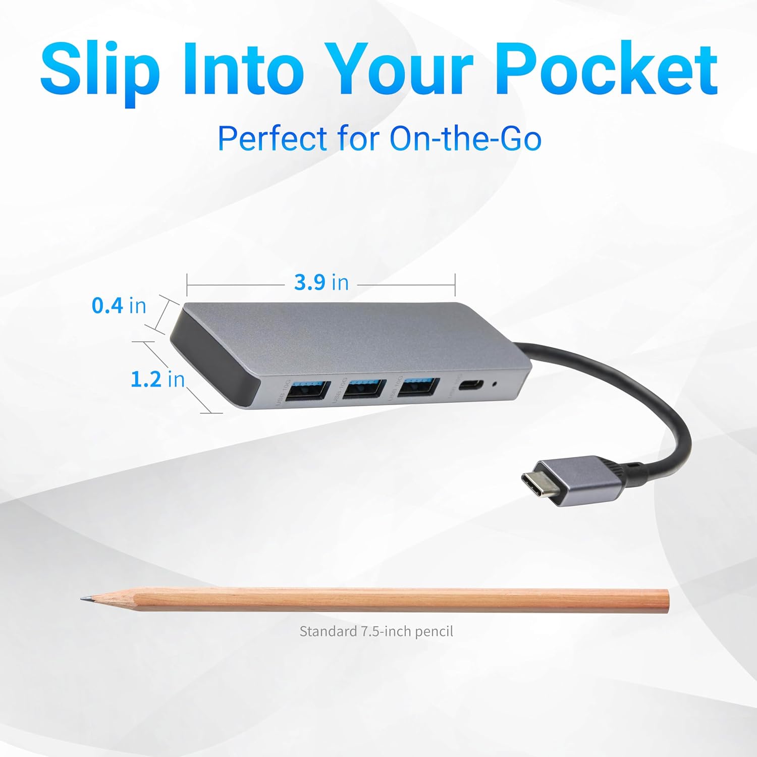 Detalle de Amazonベーシック HUC1060 USB 3.2 Gen 2ハブ、5ポート・最大10Gbps