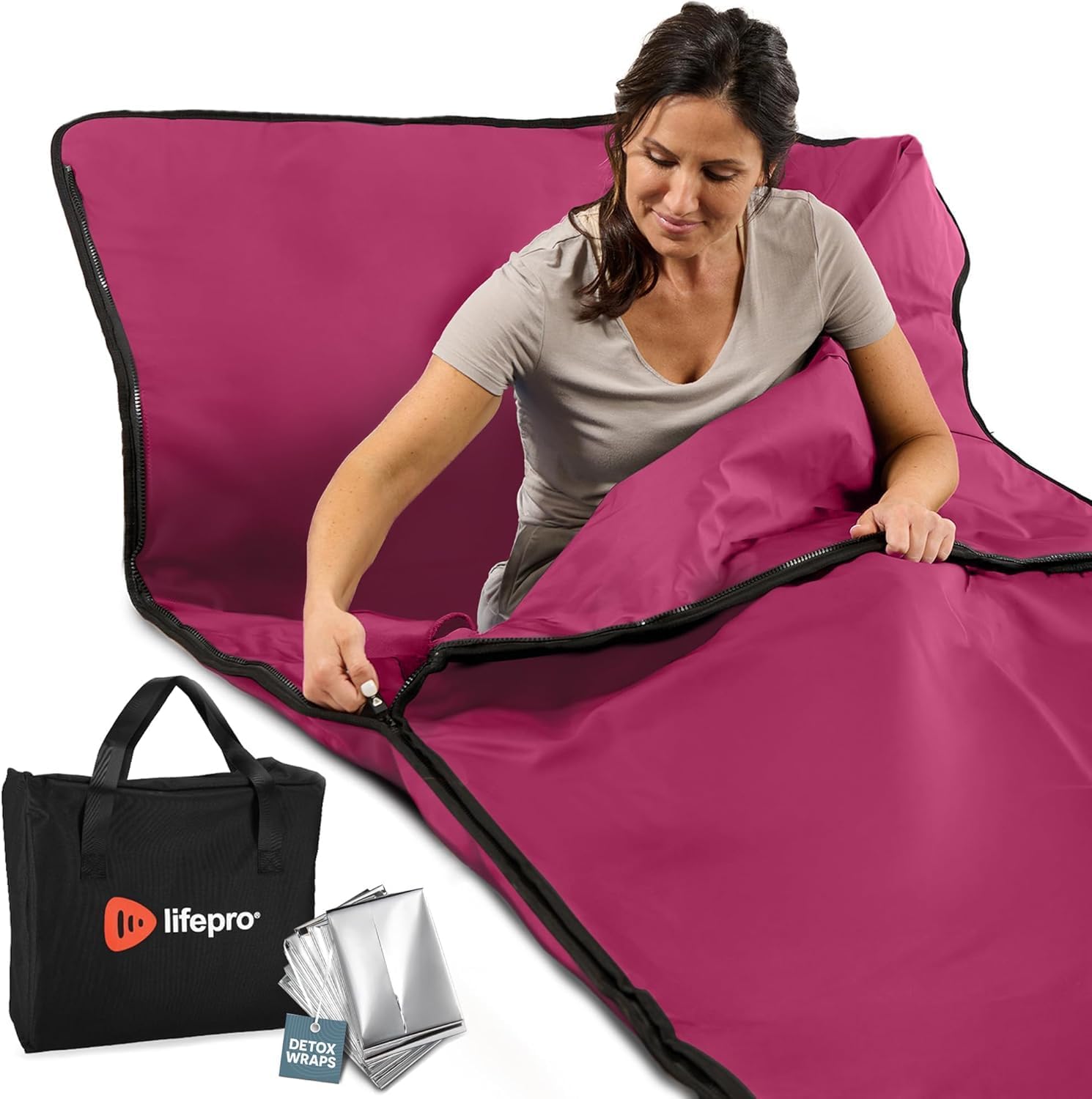 Detalle de Lifepro infrared sauna blanket with 9 heat levels