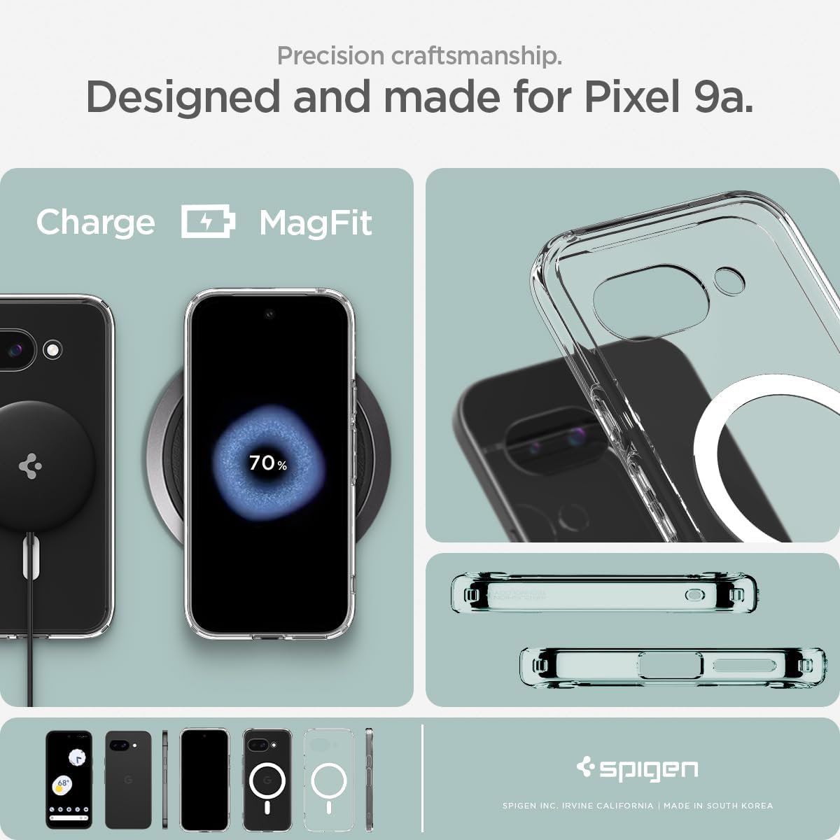 Thumbnail 6 de Spigen Ultra Hybrid MagFit pour Google Pixel 9a — Coque blanche
