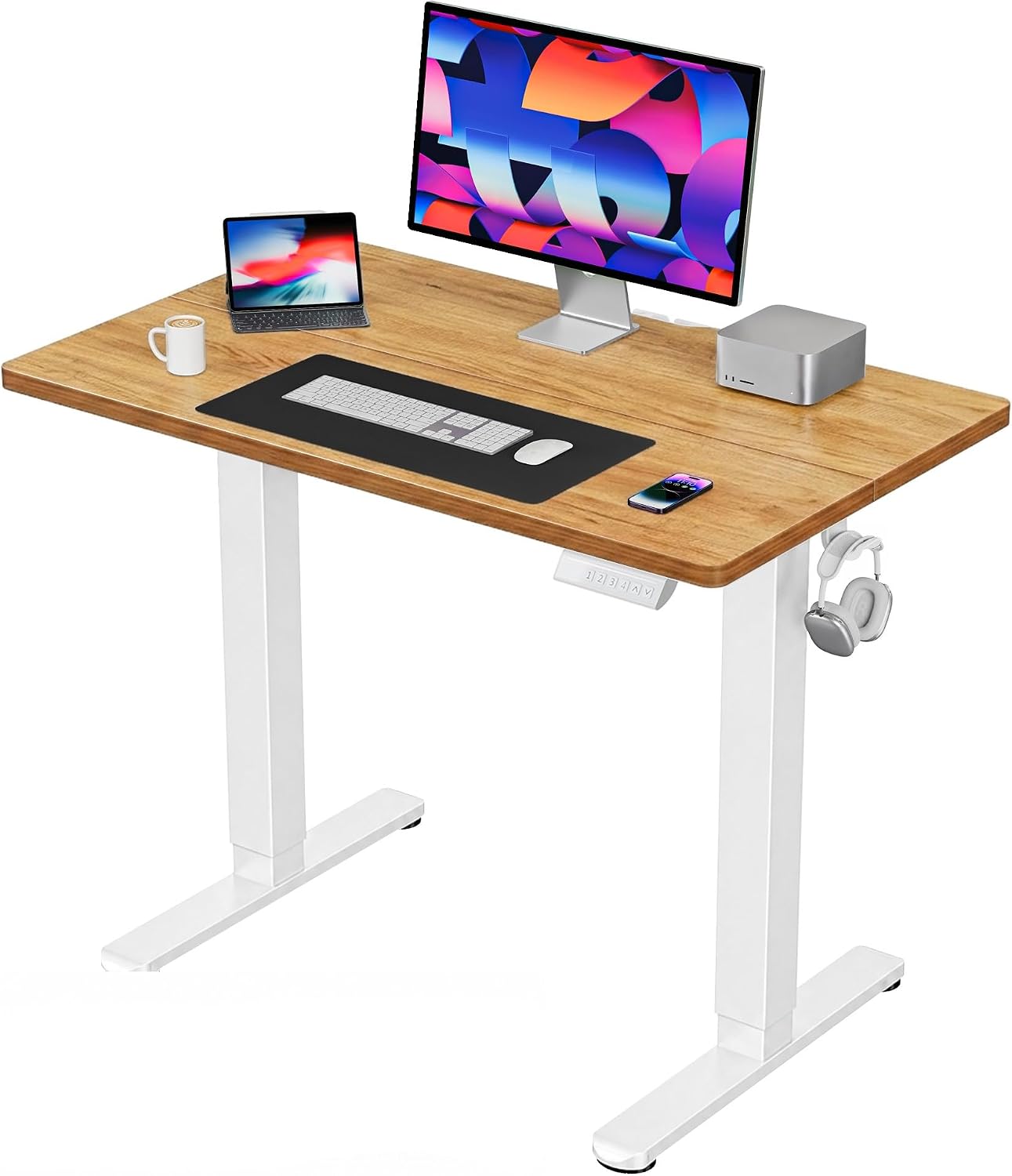 Detalle de HUANUO ESD01LV-100A-US 40 x 24-Inch Electric Standing Desk, 4 Presets