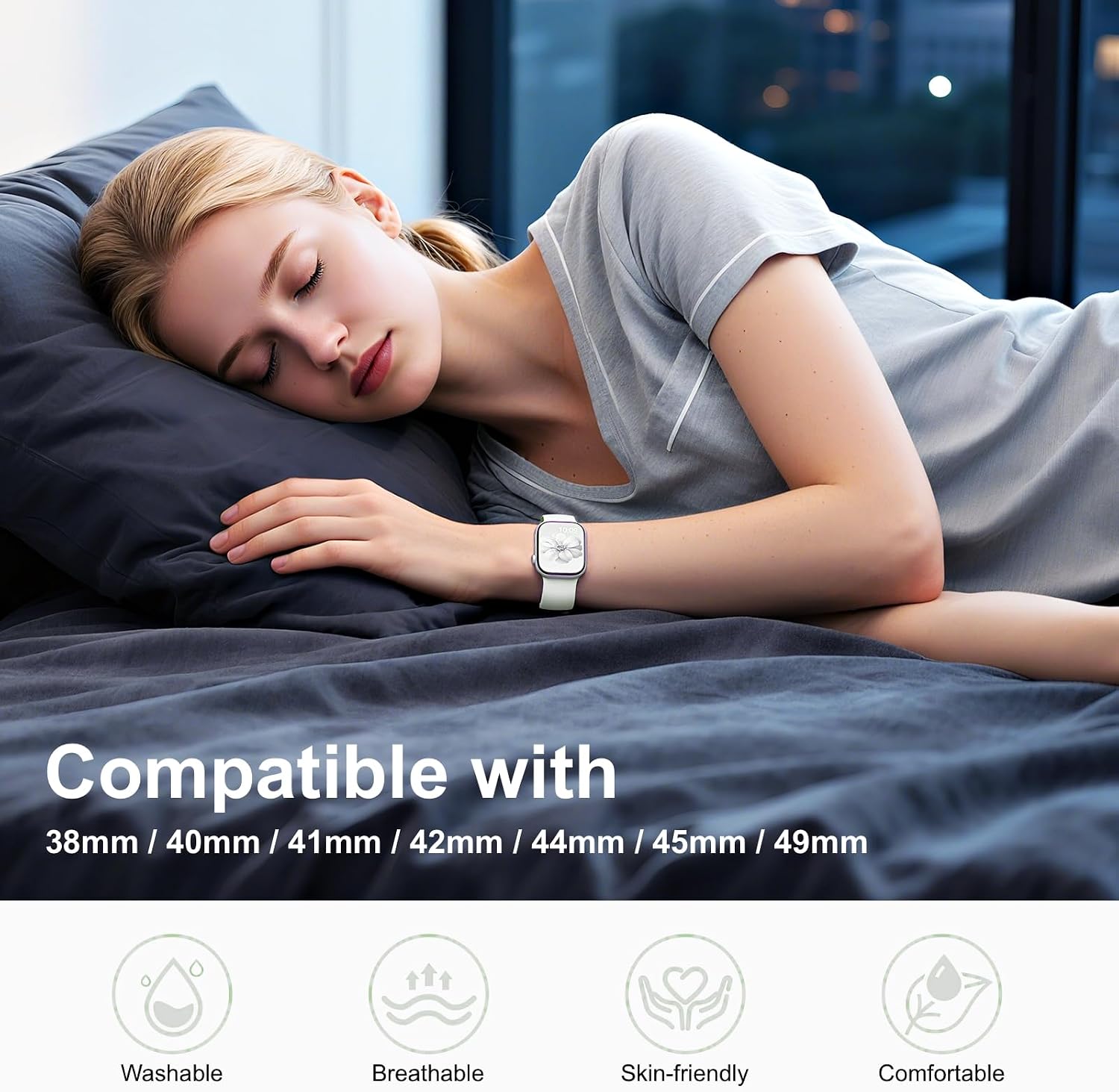 Thumbnail 6 de 6 Pack Sport Band Compatible with Apple Watch 44mm