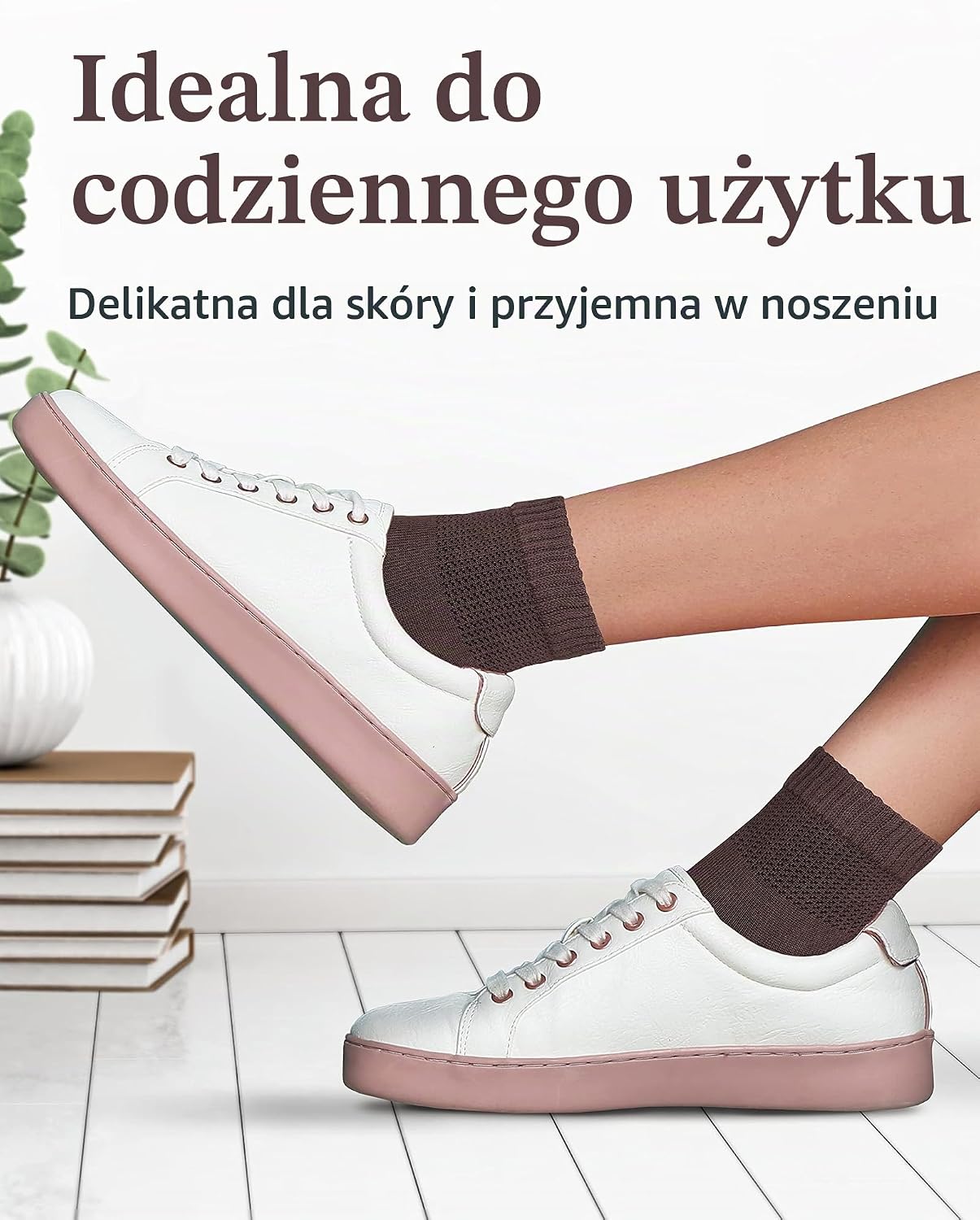 Thumbnail 3 de Fiera Besa BESA2022BDDA – damskie skarpetki bambusowe do kostki, 4 pary