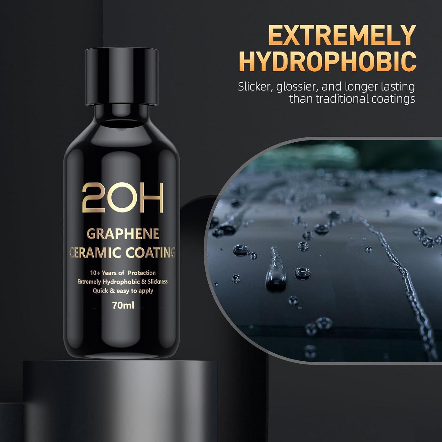 Thumbnail 2 de 20H Advanced Graphene Ceramic Coating for Cars (70ml) Car Detailing Kit