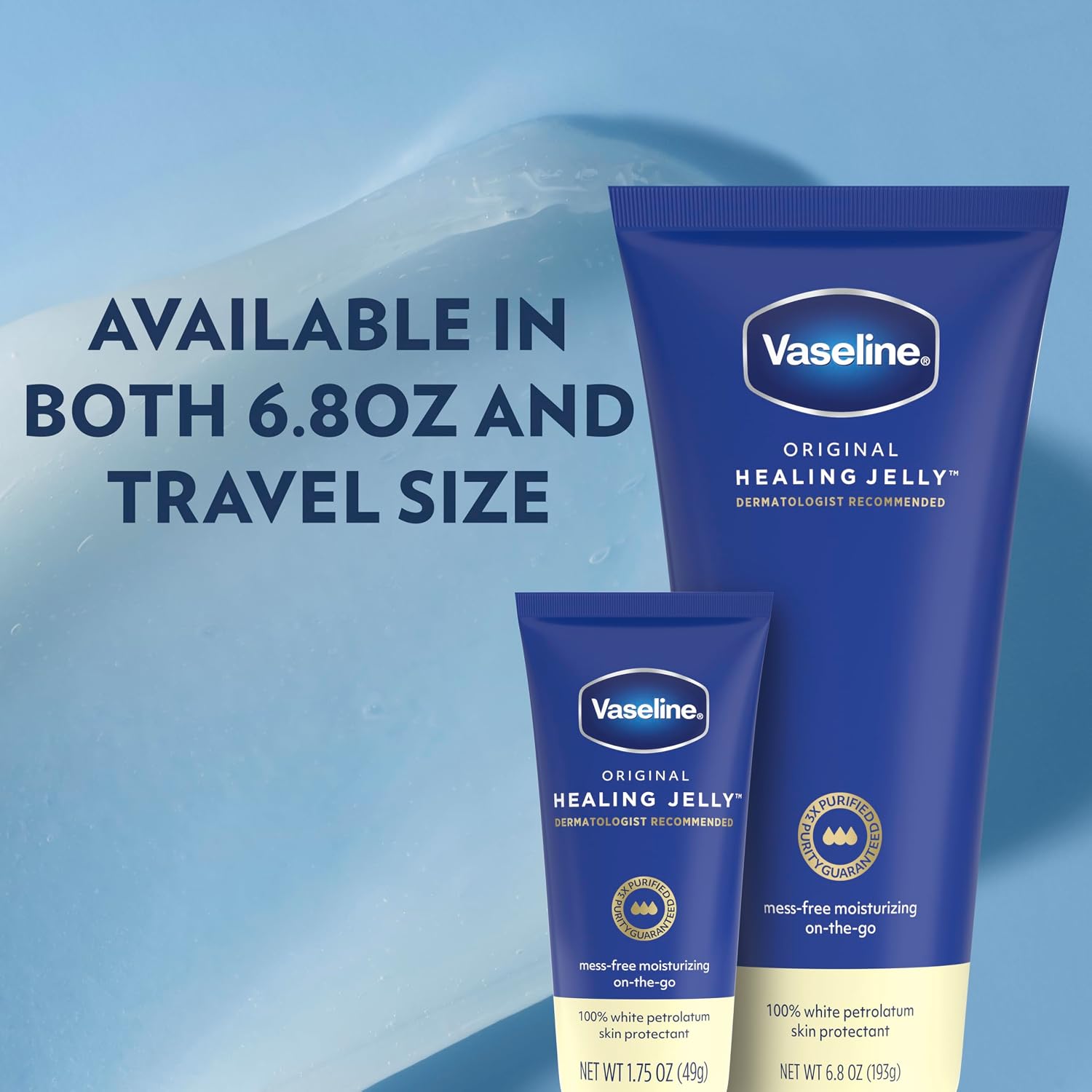 Detalle 2 de Vaseline Original Healing Jelly, 6.8 oz Squeeze Tube, Fragrance-Free