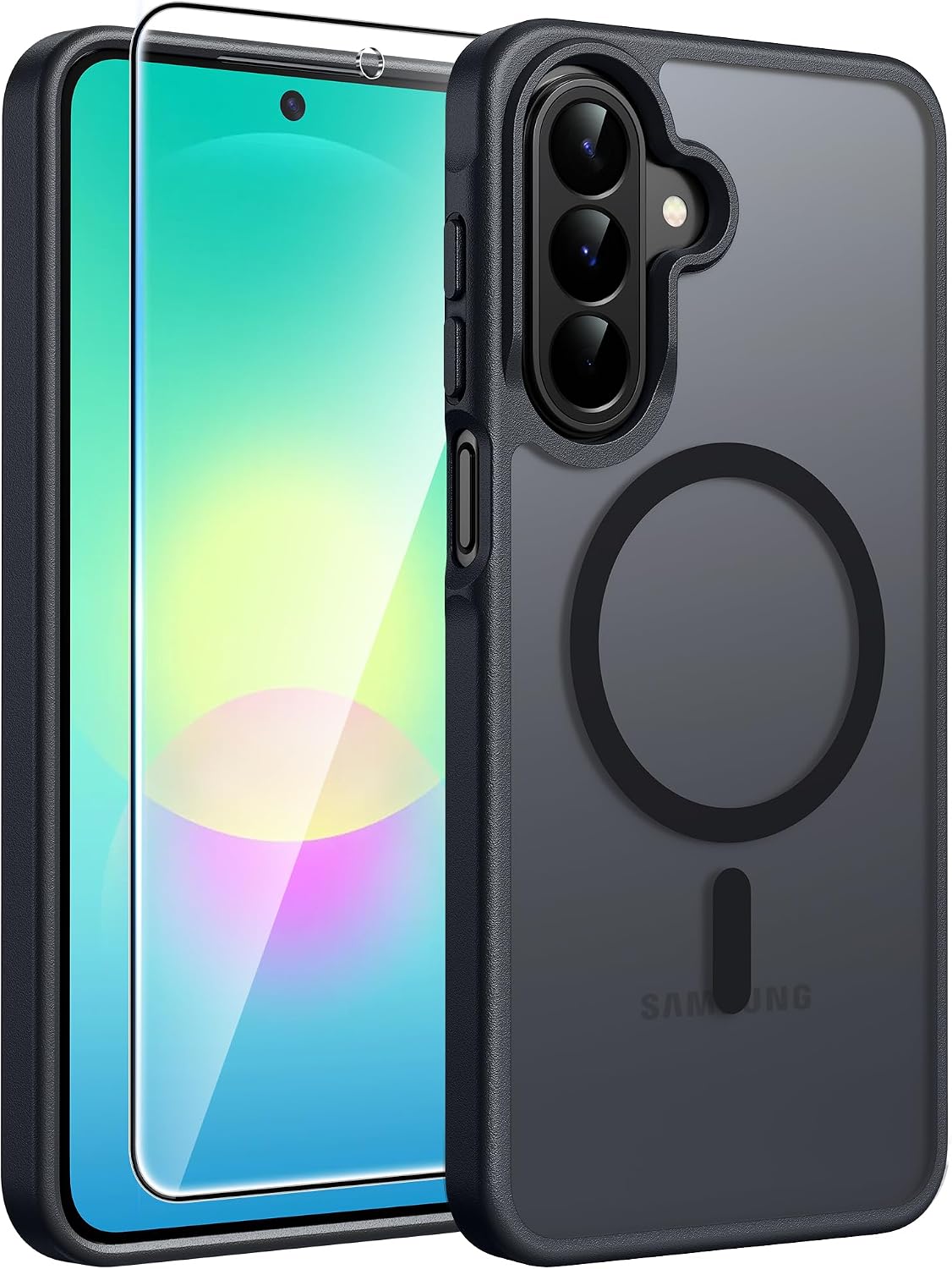 Thumbnail 6 de FNTCASE for Samsung Galaxy A36/A56 Phone Case with Screen Protector – Matte Translucent Back, 10ft Drop Protection