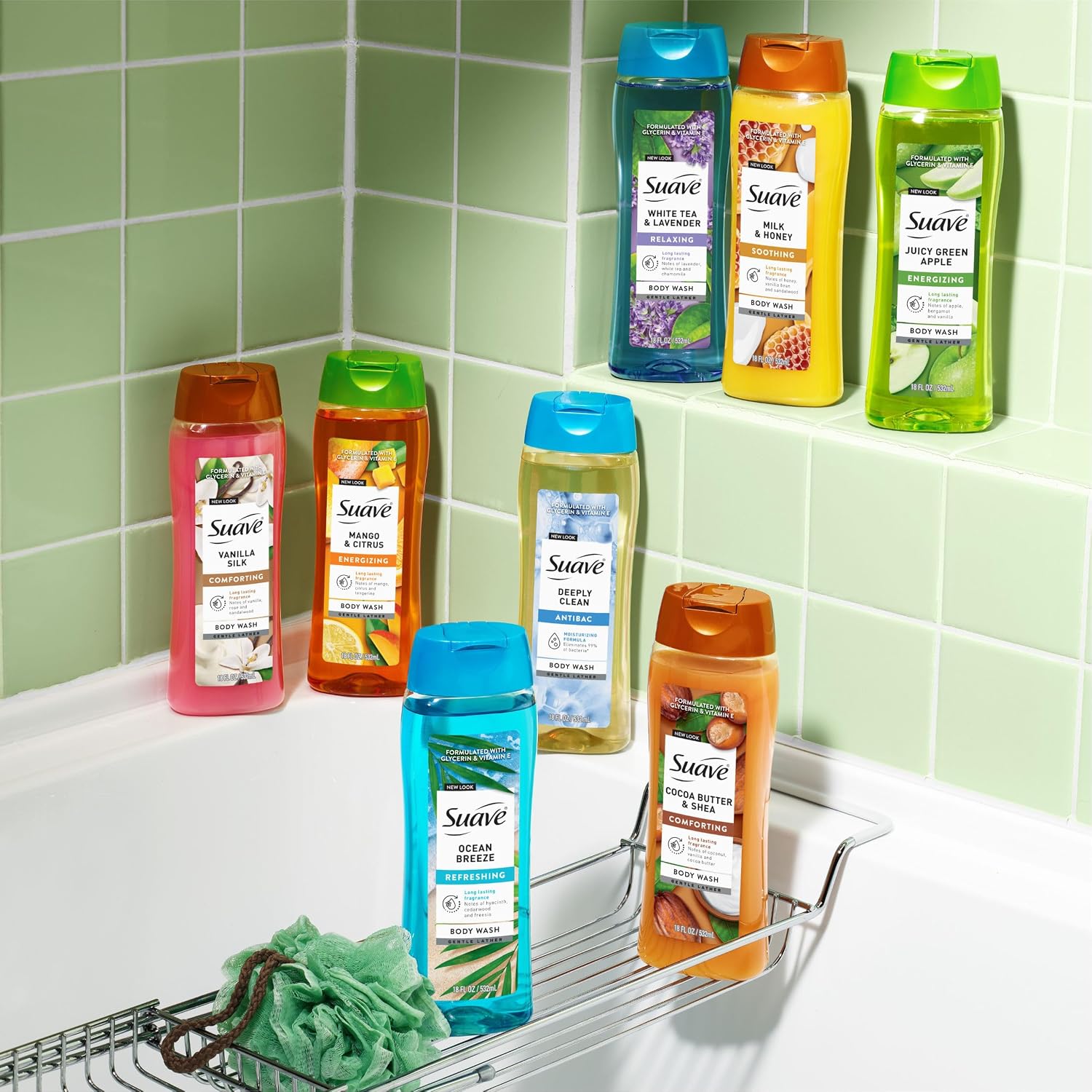 Thumbnail 6 de Suave+ Deeply Clean Antibacterial Body Wash, 18 fl oz, 6-Pack with Glycerin