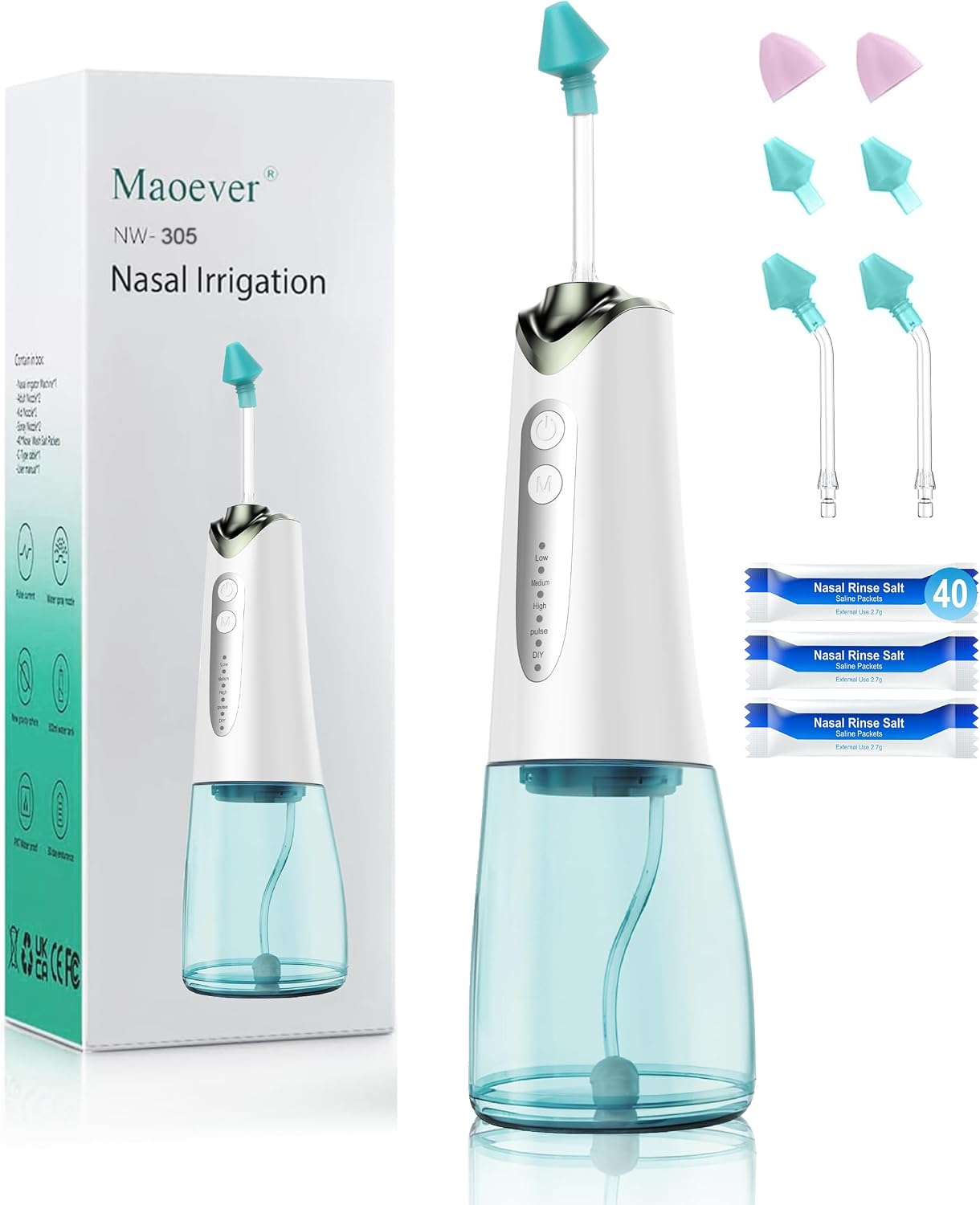 Thumbnail 6 de Nasal Irrigation System: Cordless Sinus Rinse Machine for Gentle, Effective Nasal Care (300ML)
