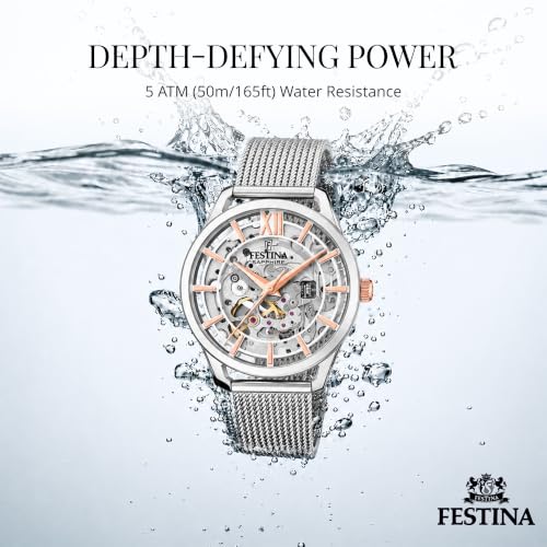Thumbnail 5 de Festina Montre Automatique Femme en Acier Inoxydable 316L Argenté