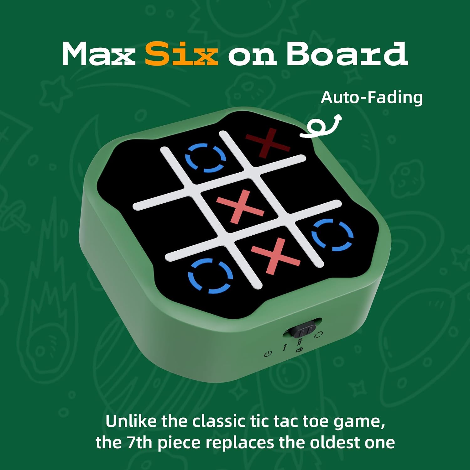 Thumbnail 3 de 3-in-1 Electronic Tic Tac Toe Toy: Portable Family Travel Game
