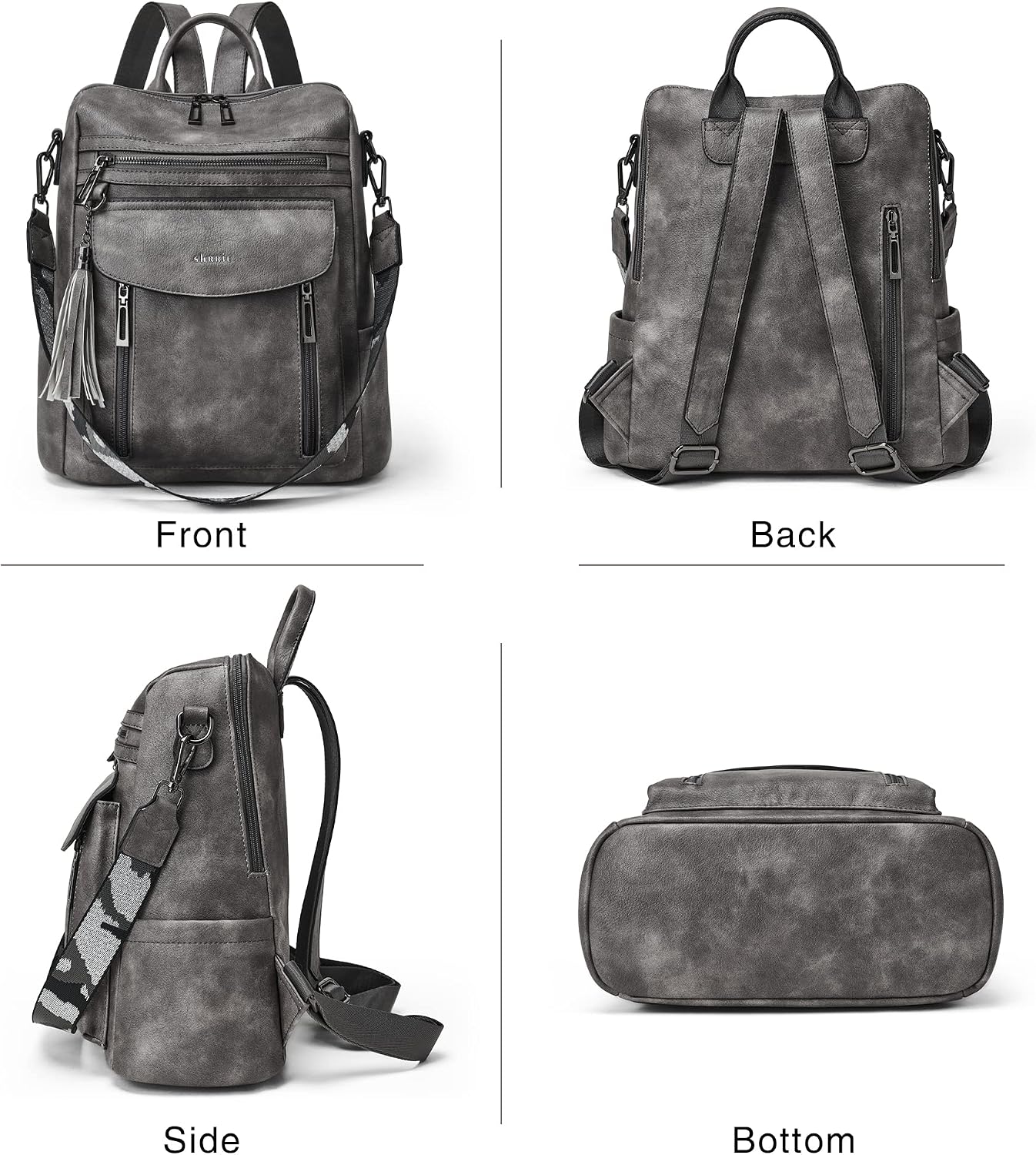 Thumbnail 2 de Shrrie Rucksack Damen Vintage Dunkelgrün