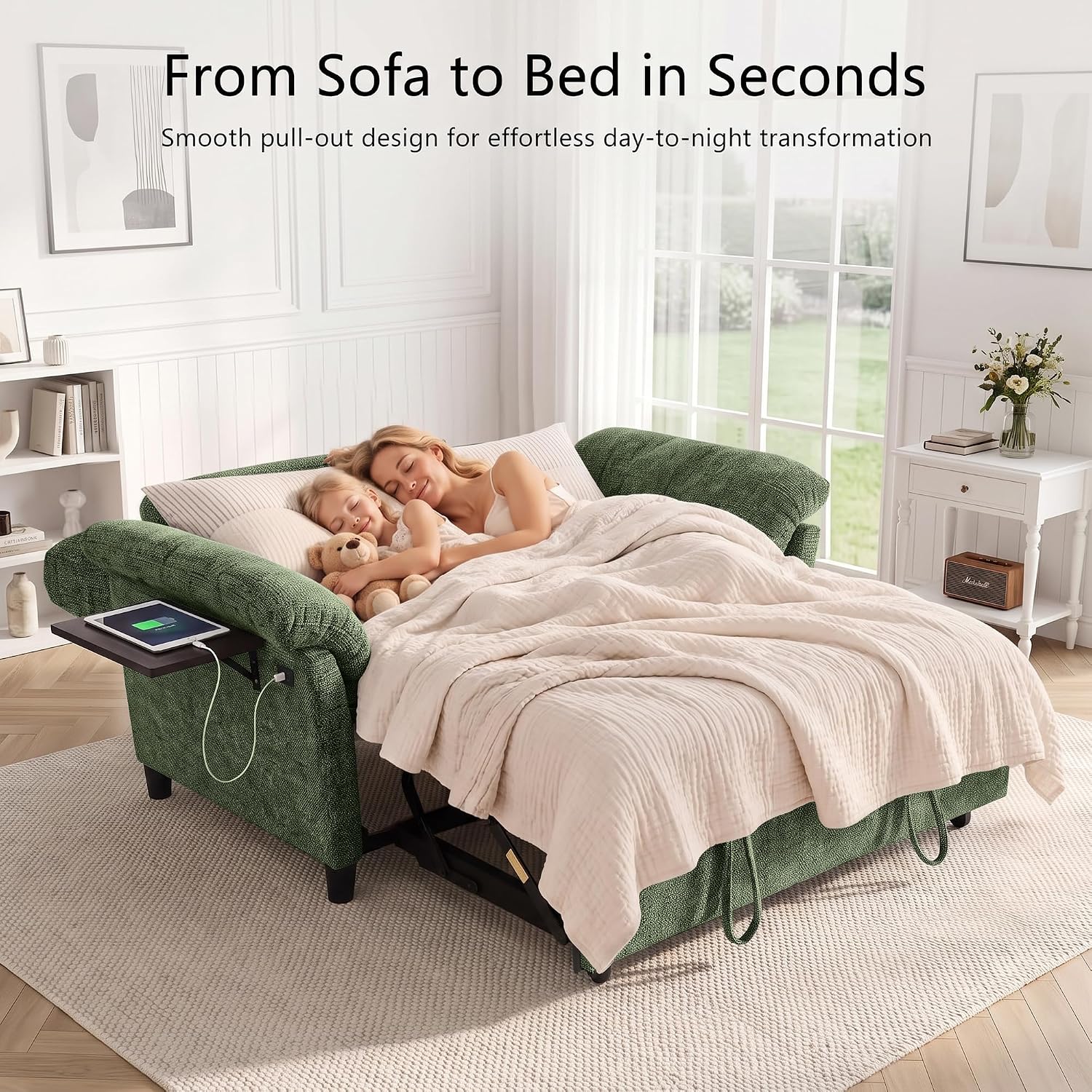 Detalle de XANDERO Chenille Sofa Bed