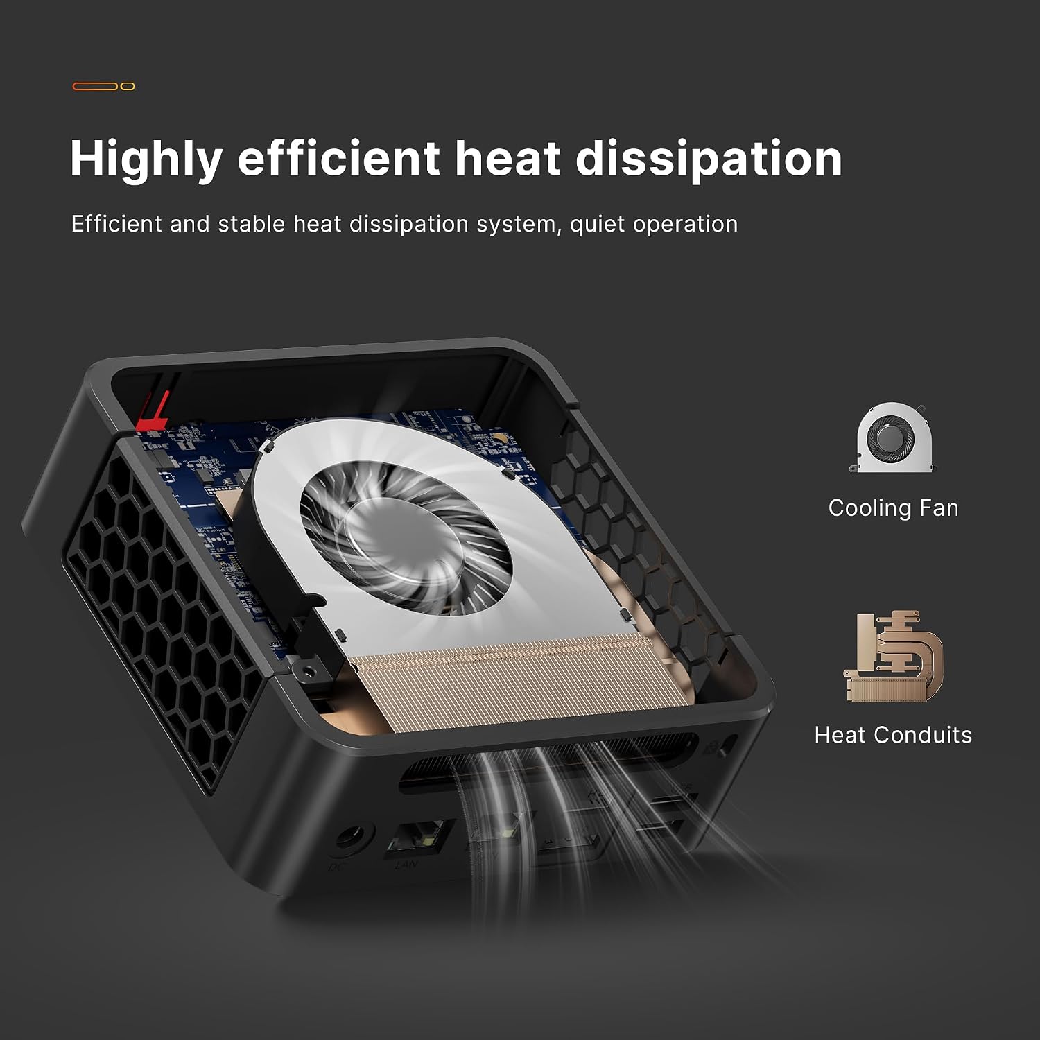 Detalle de BOSGAME P4 Plus Mini PC Ryzen 7 7730U (Upgraded 5825U) review