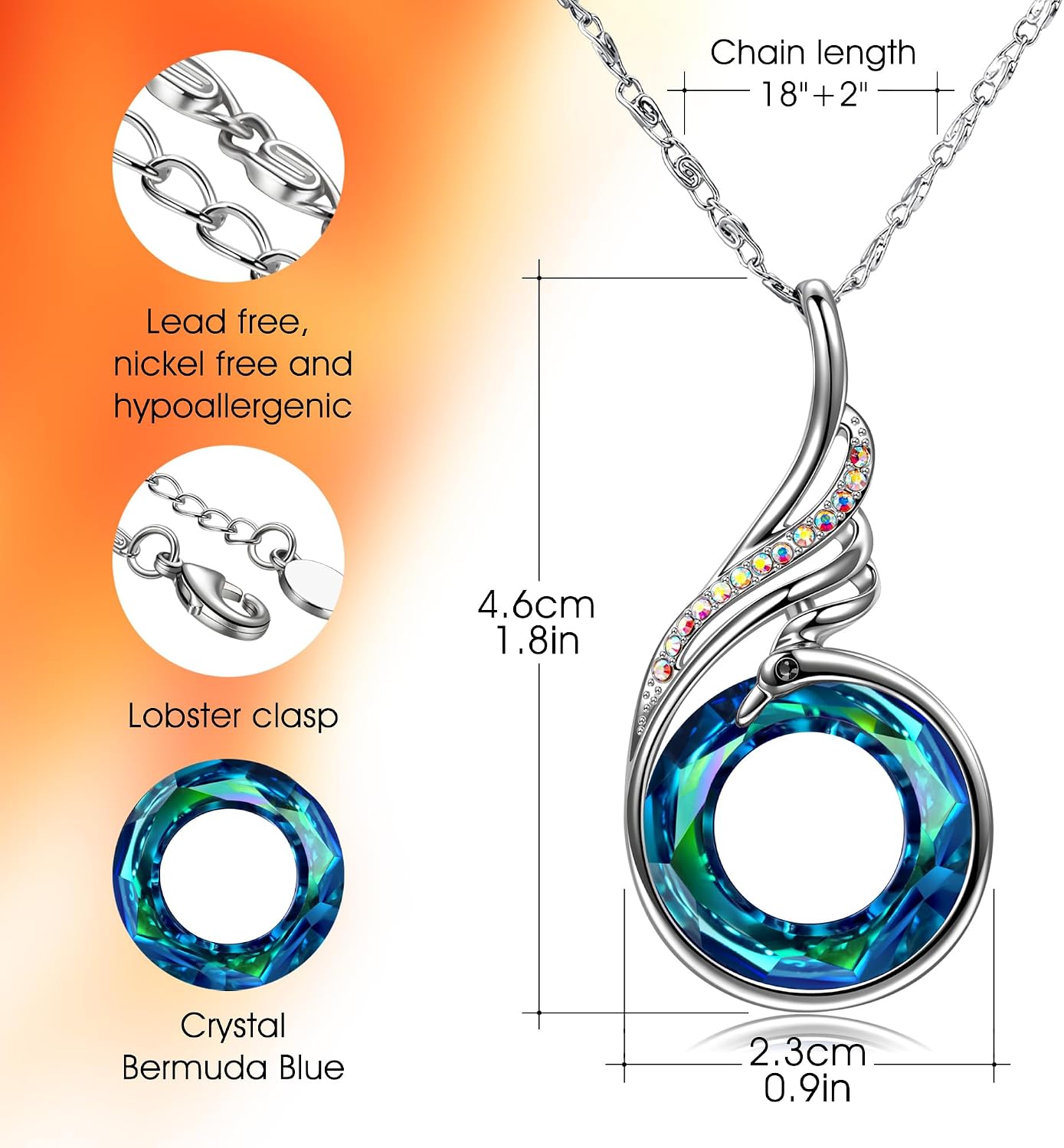 Detalle de Kate Lynn Phoenix Pendant Necklace, 18-inch chain