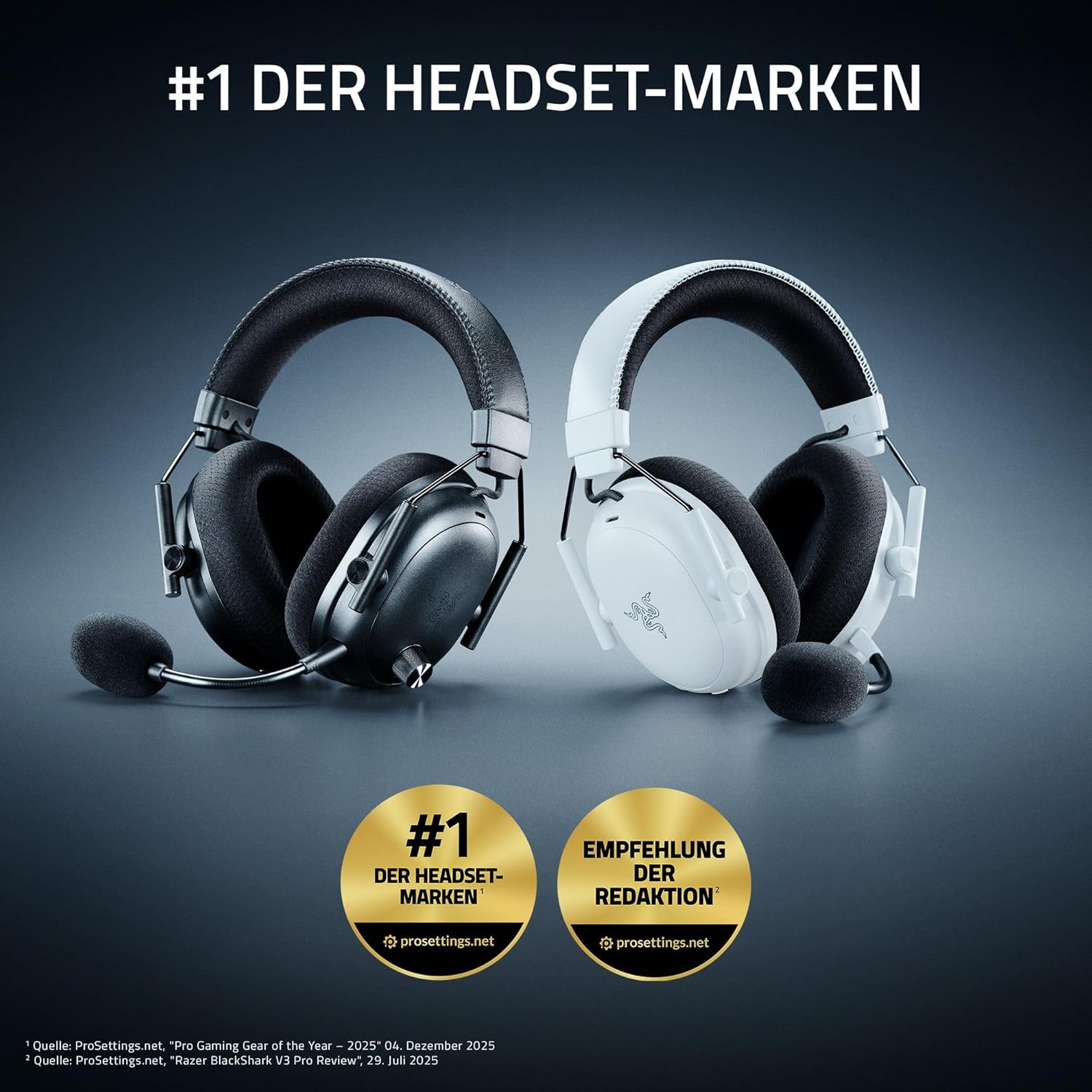 Thumbnail 2 de Razer BlackShark V3 Pro: Kabelloses E-Sport-Headset mit ANC, 50 mm Treibern und FPS-Profilen