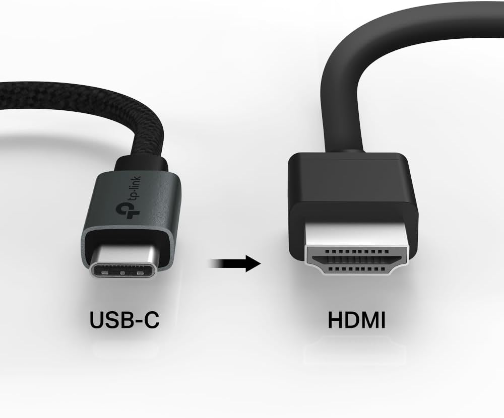 Detalle 2 de TP-Link UA520C: USB-C auf HDMI Kabel 4K60Hz, 10 cm, Plug & Play