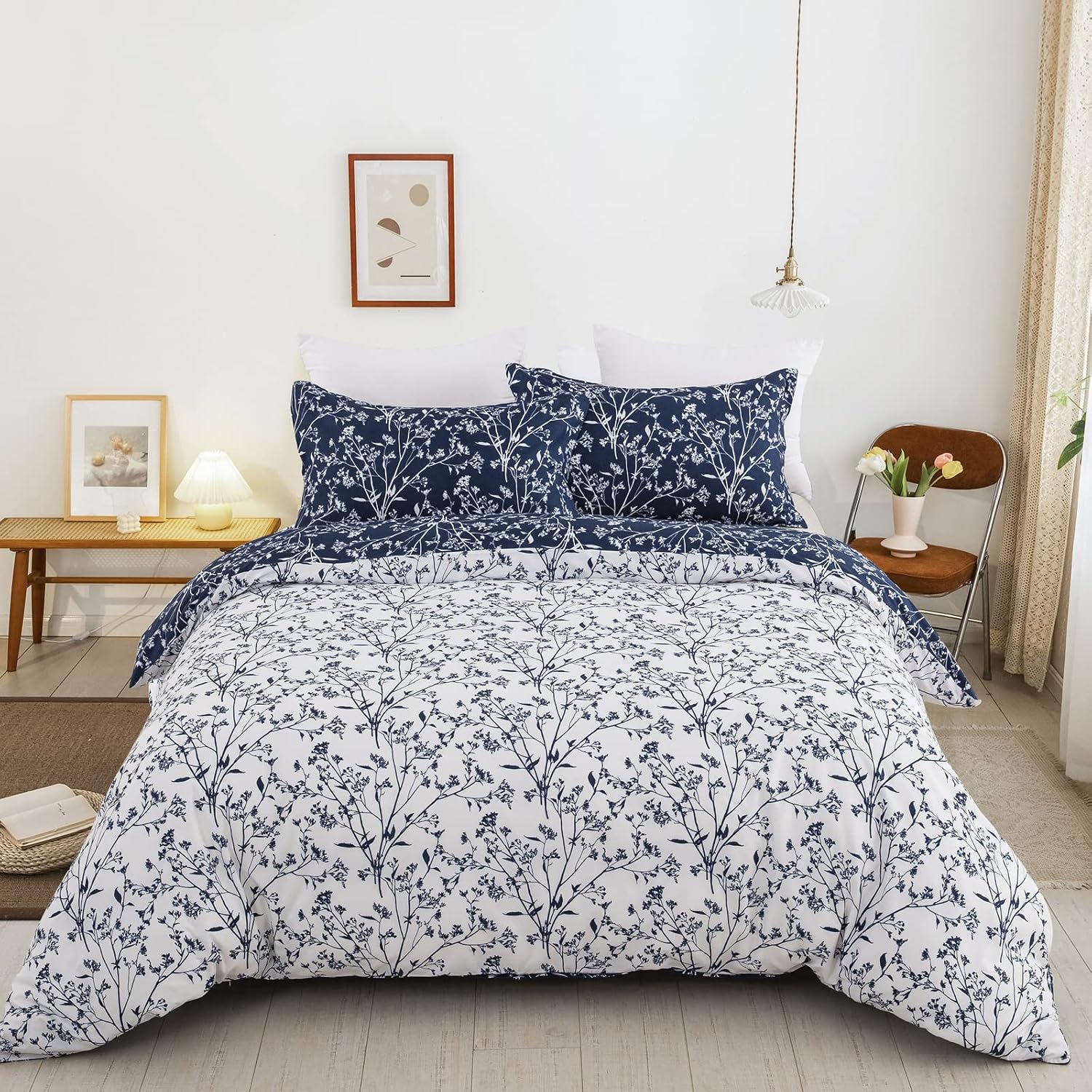 Detalle 2 de DJY Navy Bedding King 230x220cm duvet set
