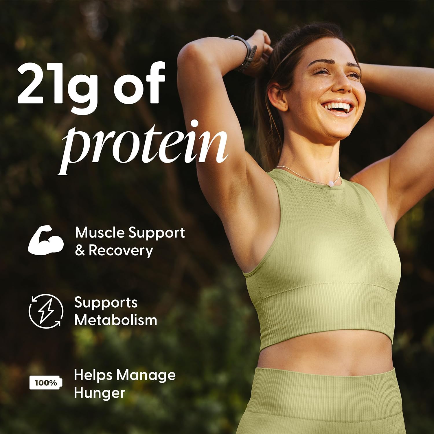 Detalle de Orgain Organic Vegan 21g Protein Powder, Vanilla Bean (2.03 lb)