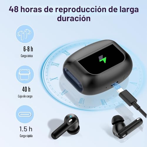 Thumbnail 4 de Thunelec Auriculares Inalámbricos con Pantalla Táctil, ANC+ENC, IP7