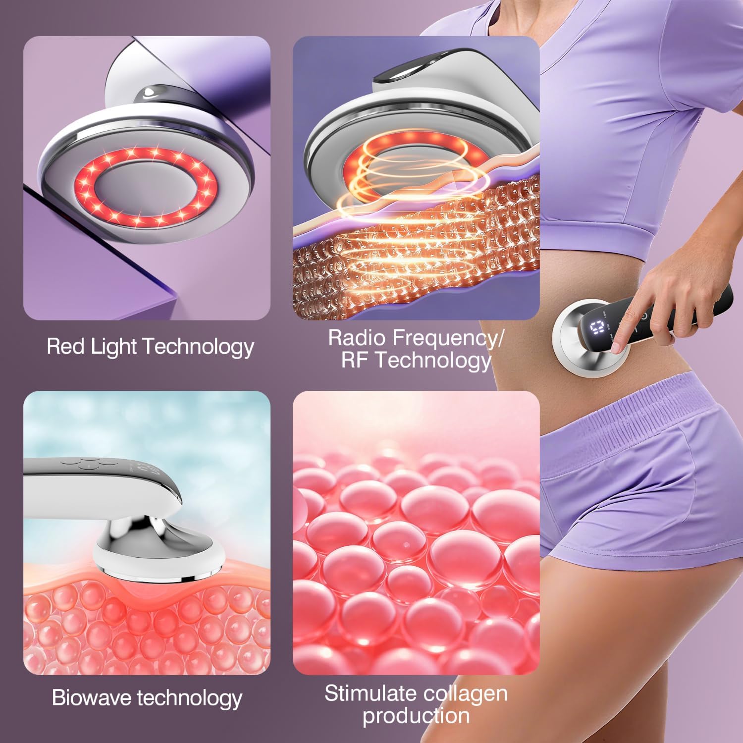 Thumbnail 6 de Cellulite Massager Tool: 4-in-1 Body Sculpting Machine (White)