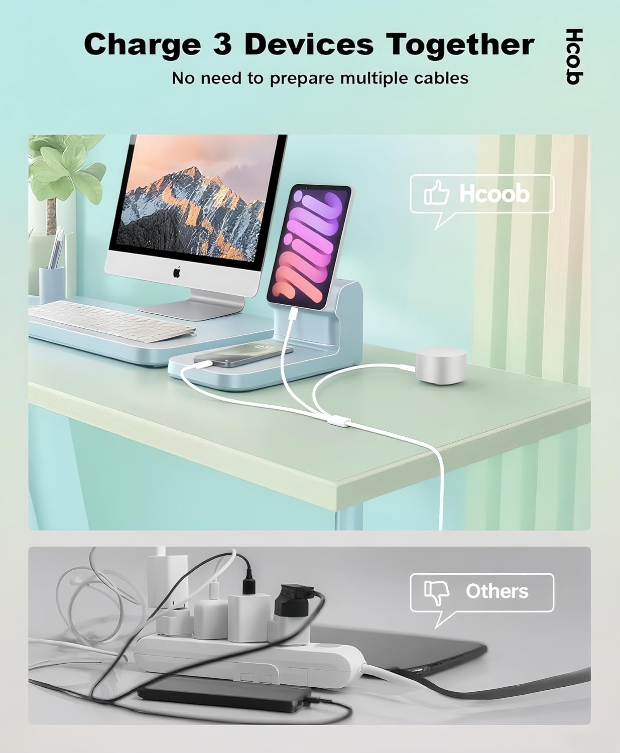 Thumbnail 1 de Hcoob USB C Cables 5-Pack
