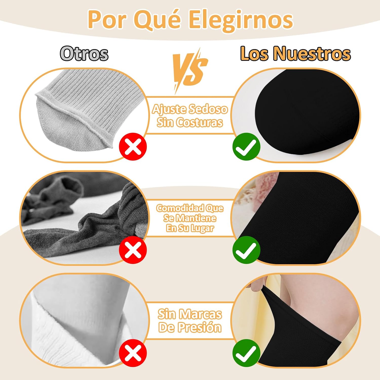 Thumbnail 4 de ZAKASA Calcetines Largos hasta la Rodilla 4 pares
